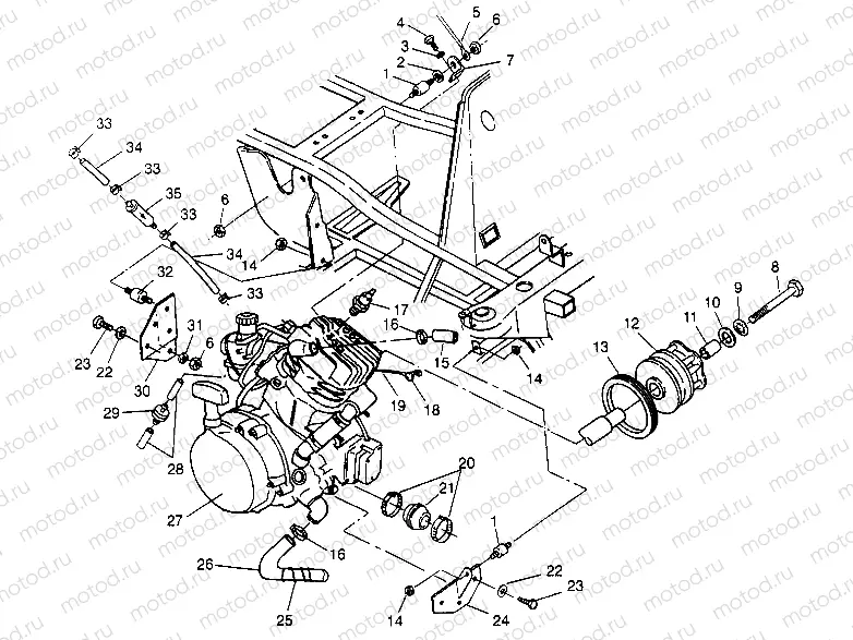 ENGINE MOUNTING 6x6 400L W948740 (4926802680A009) | ENGINE MOUNTING 6x6 400L W948740 (4926802680A009)