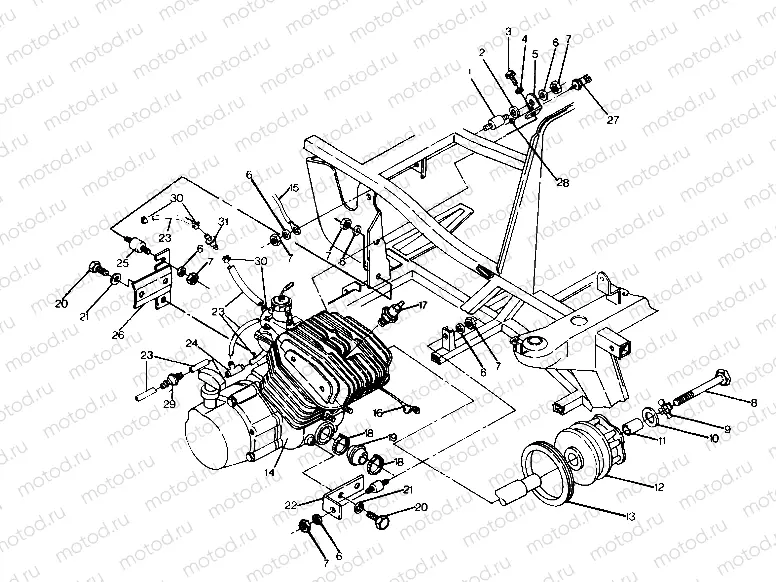 ENGINE MOUNTING 6X6 (4919811981006A) | ENGINE MOUNTING 6X6 (4919811981006A)