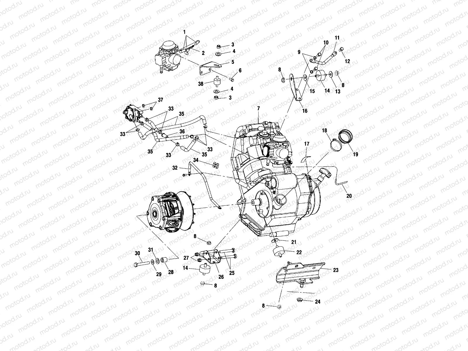 ENGINE MOUNTING - A00AA32AB (4960076007A009) | ENGINE MOUNTING - A00AA32AB (4960076007A009)