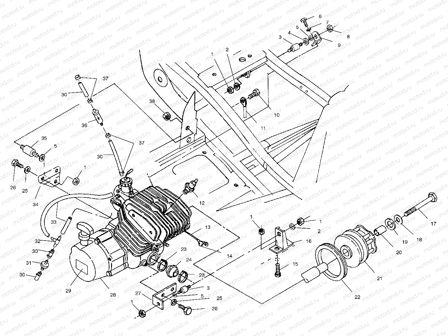 ENGINE MOUNTING - A00BA25CA (4954825482A009) | ENGINE MOUNTING - A00BA25CA (4954825482A009)