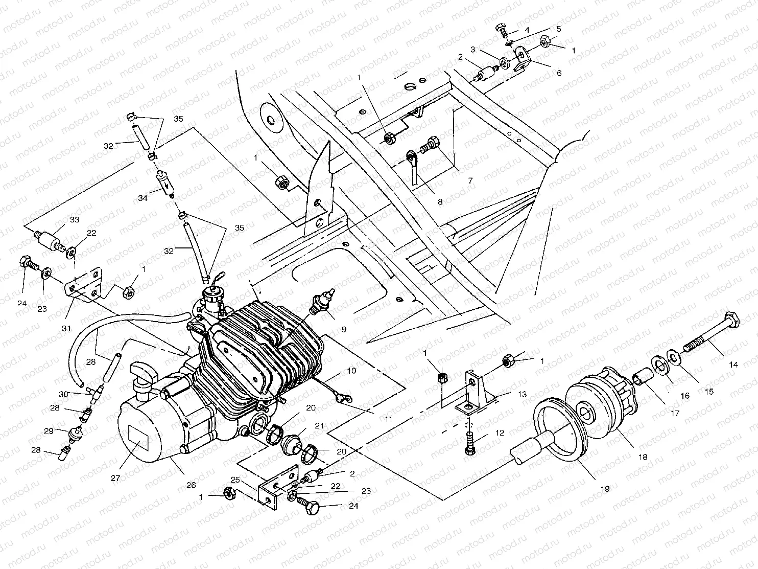 ENGINE MOUNTING - A01BA25CA (4963666366A007) | ENGINE MOUNTING - A01BA25CA (4963666366A007)
