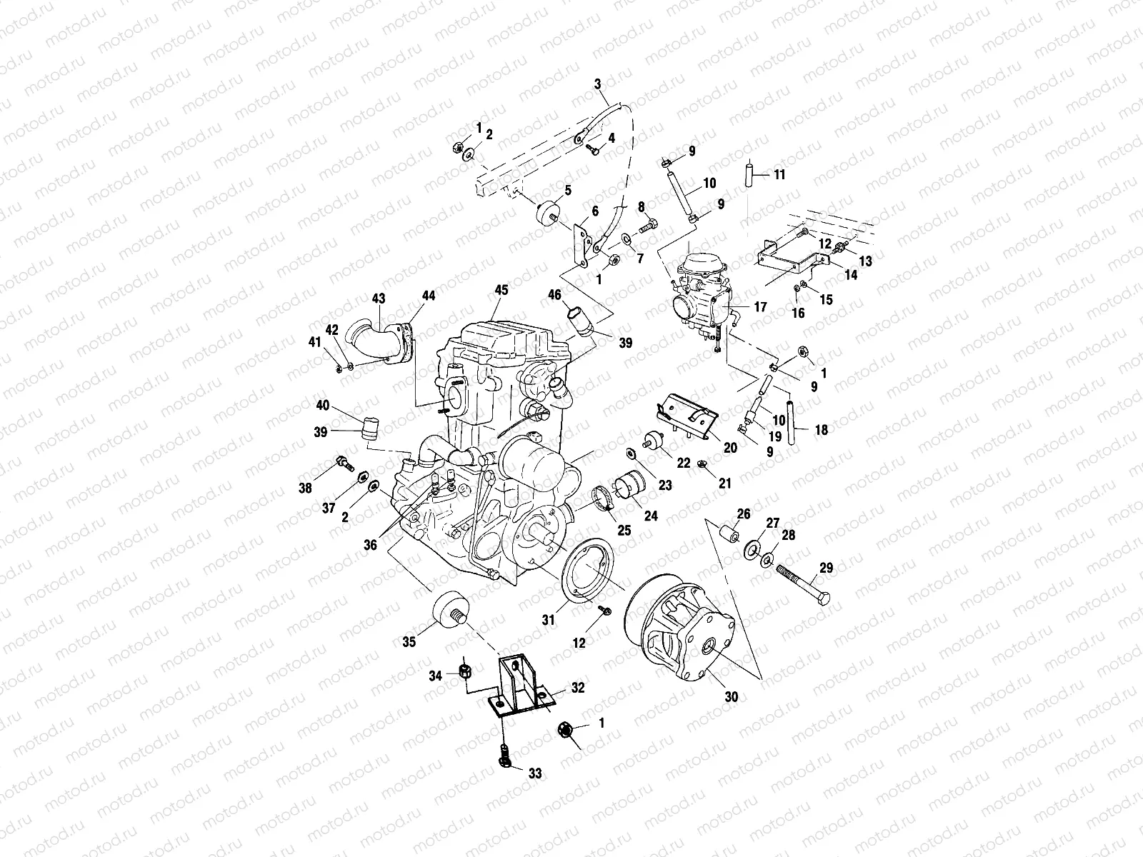 ENGINE MOUNTING - A01BA50AA (4963716371A011) | ENGINE MOUNTING - A01BA50AA (4963716371A011)