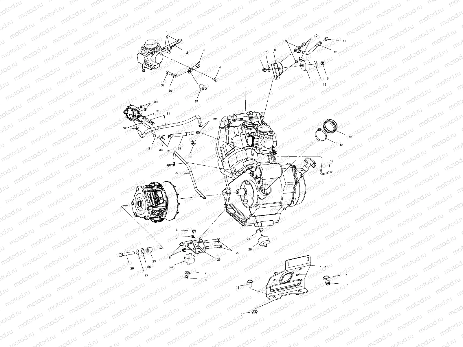 ENGINE MOUNTING - A01CB32AA (4963966396A010) | ENGINE MOUNTING - A01CB32AA (4963966396A010)