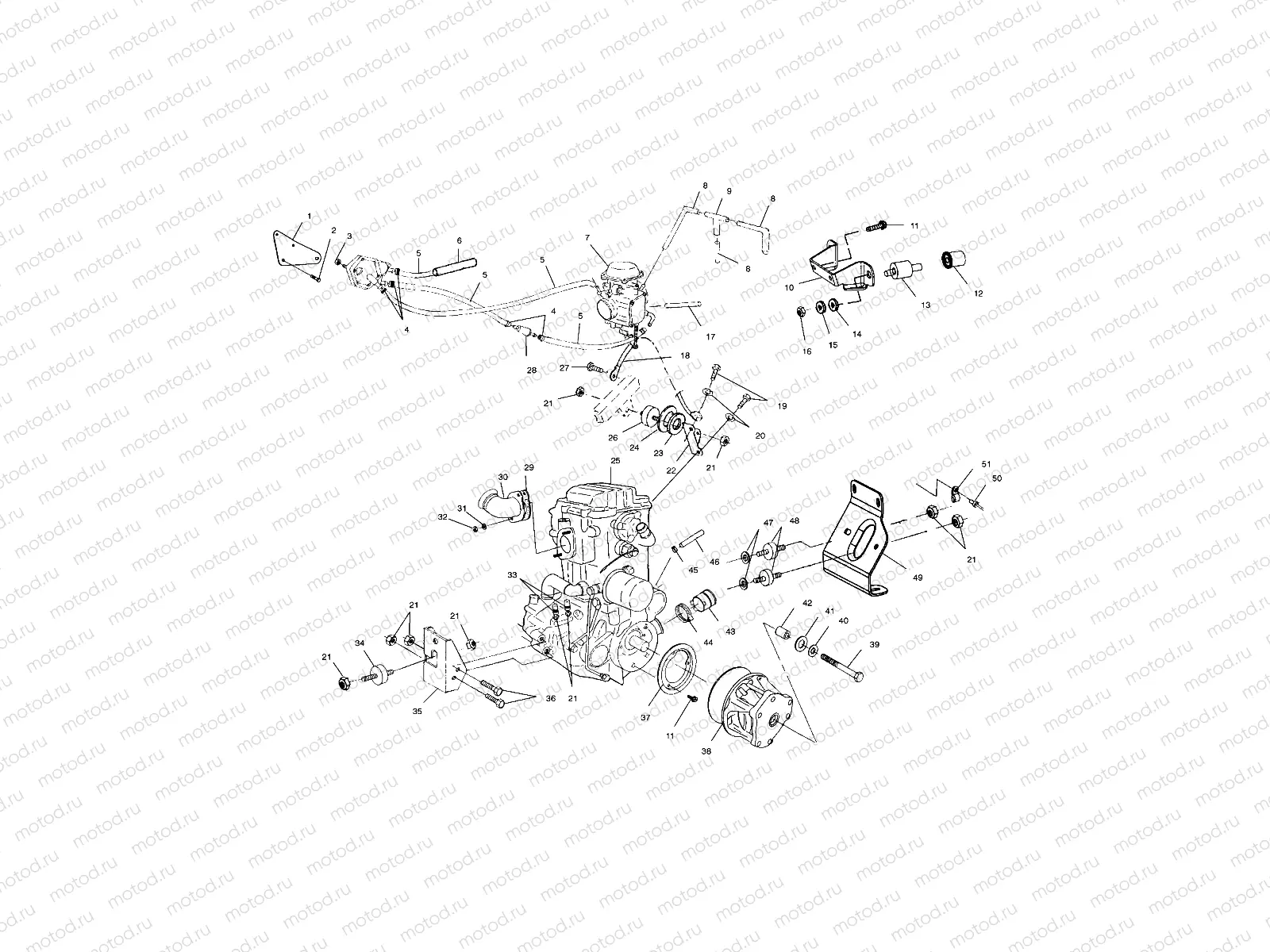 ENGINE MOUNTING - A01CD50AA (4964196419A011) | ENGINE MOUNTING - A01CD50AA (4964196419A011)