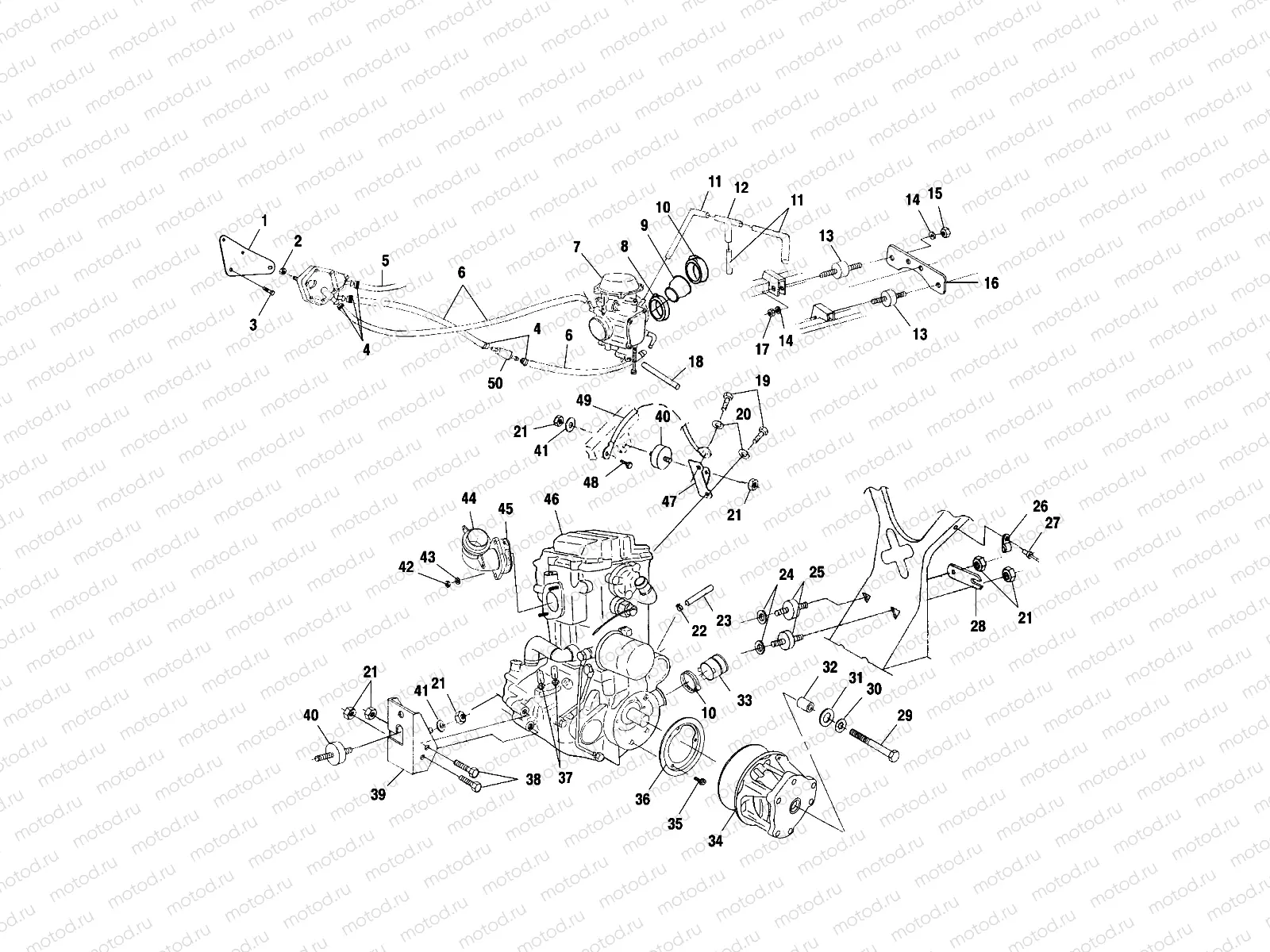 ENGINE MOUNTING - A01CH50AA (4964466446A013) | ENGINE MOUNTING - A01CH50AA (4964466446A013)