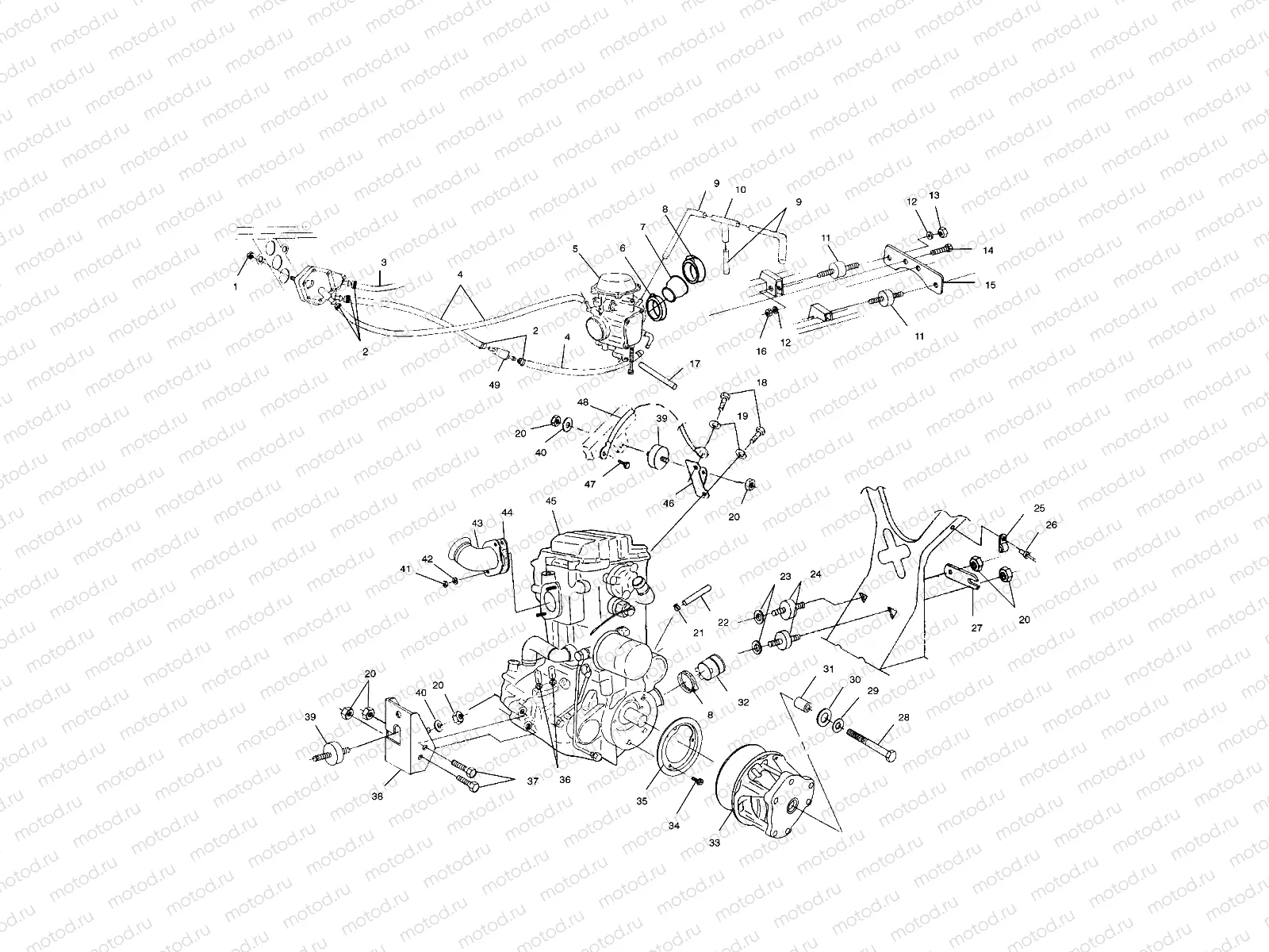 ENGINE MOUNTING - A01CH50AD (4960026002A013) | ENGINE MOUNTING - A01CH50AD (4960026002A013)