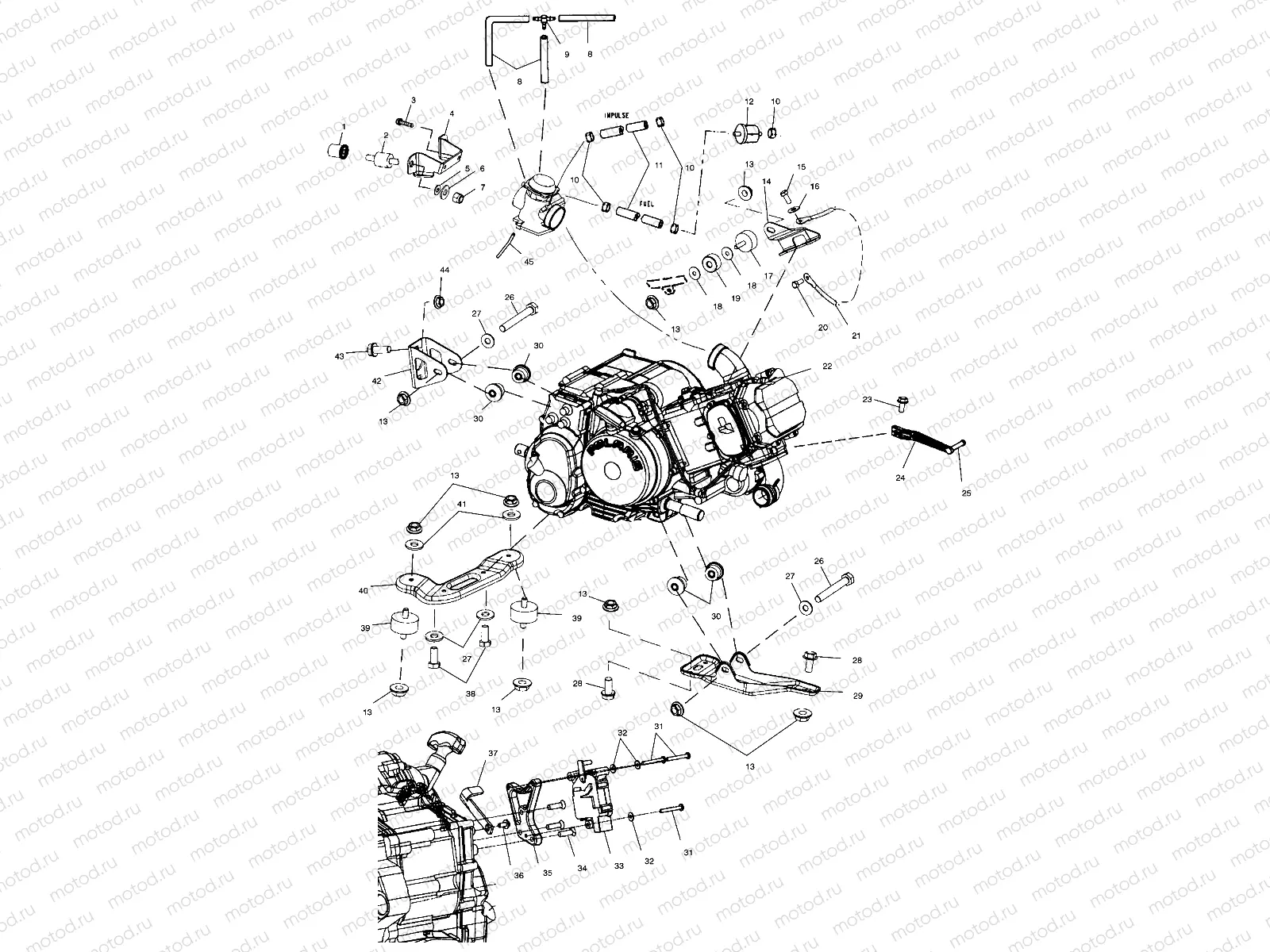 ENGINE MOUNTING - A01CK42AA (4964136413A011) | ENGINE MOUNTING - A01CK42AA (4964136413A011)