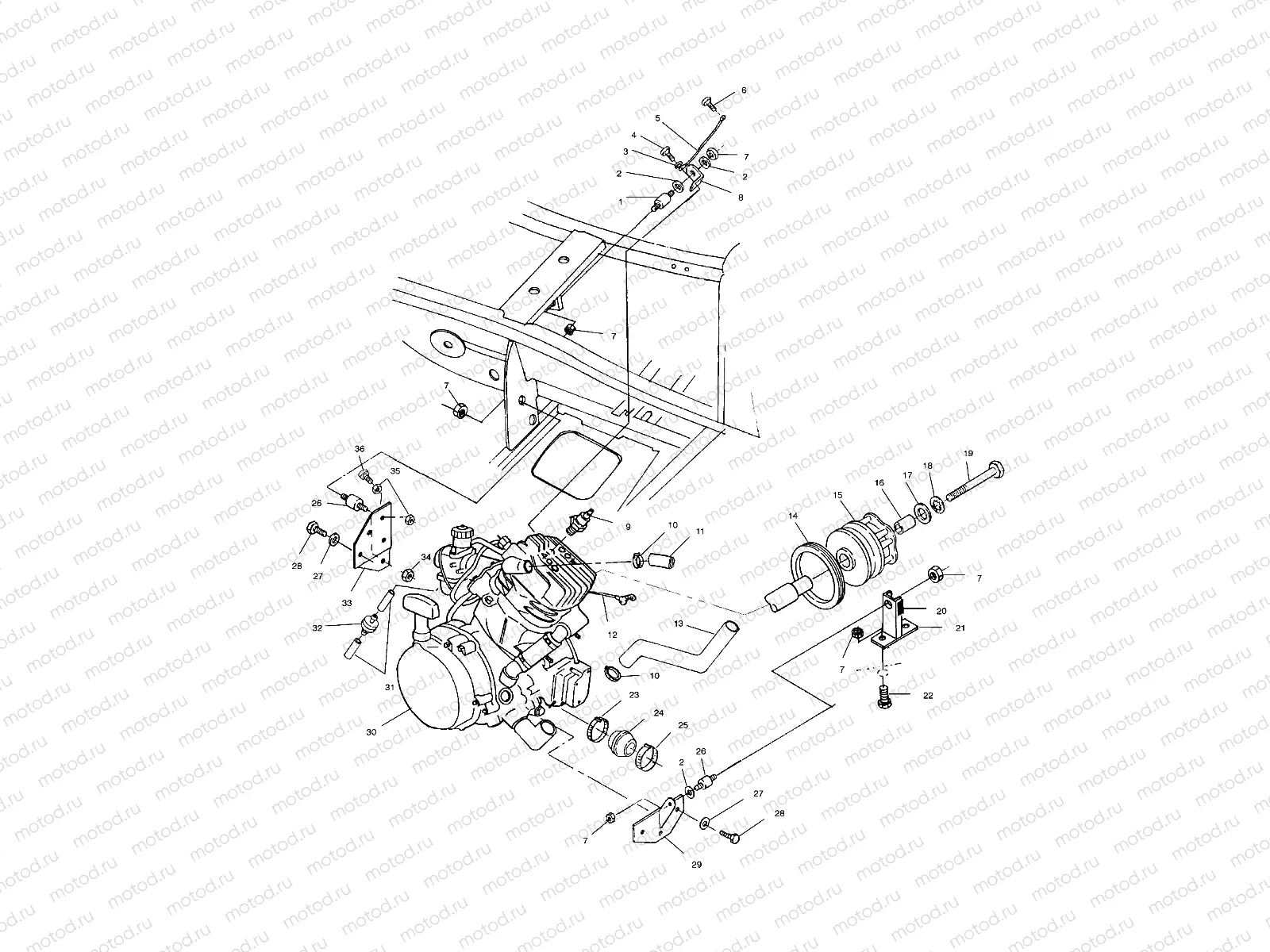 ENGINE MOUNTING - A02BA38CA (4969936993A09) | ENGINE MOUNTING - A02BA38CA (4969936993A09)