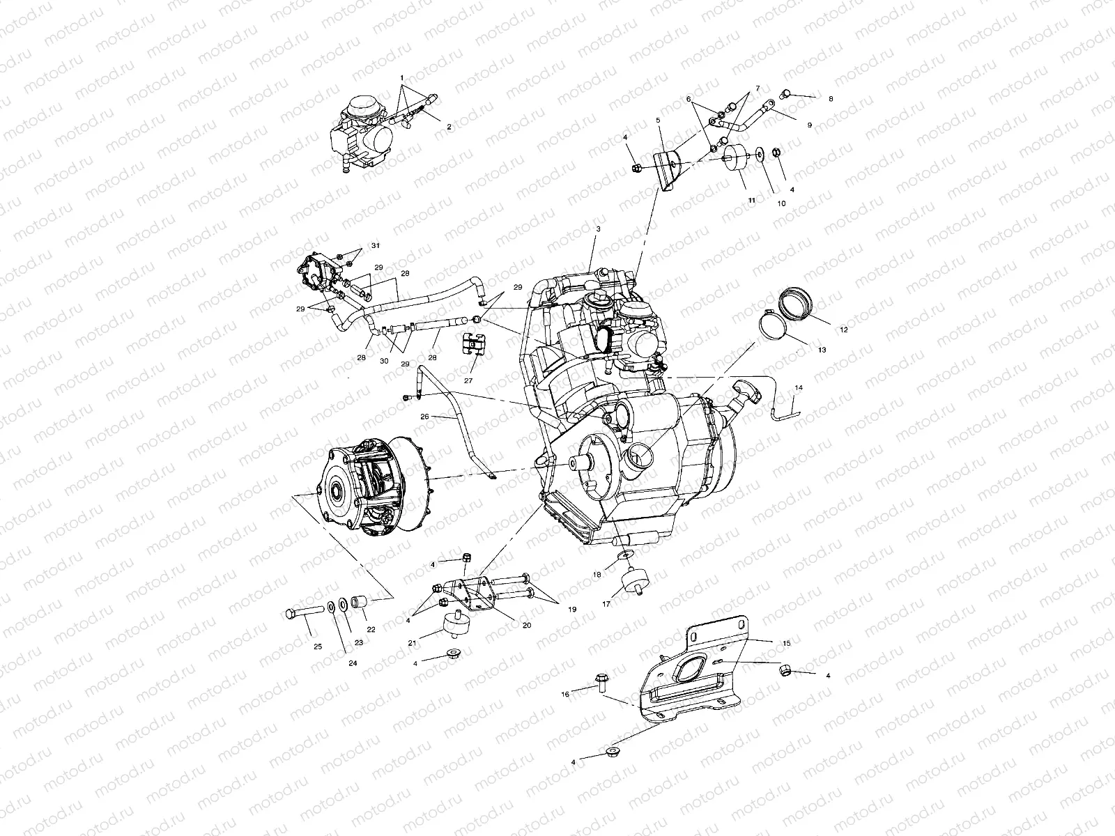 ENGINE MOUNTING - A02CD32AA/AB/AC/FB (4970147014B03) | ENGINE MOUNTING - A02CD32AA/AB/AC/FB (4970147014B03)