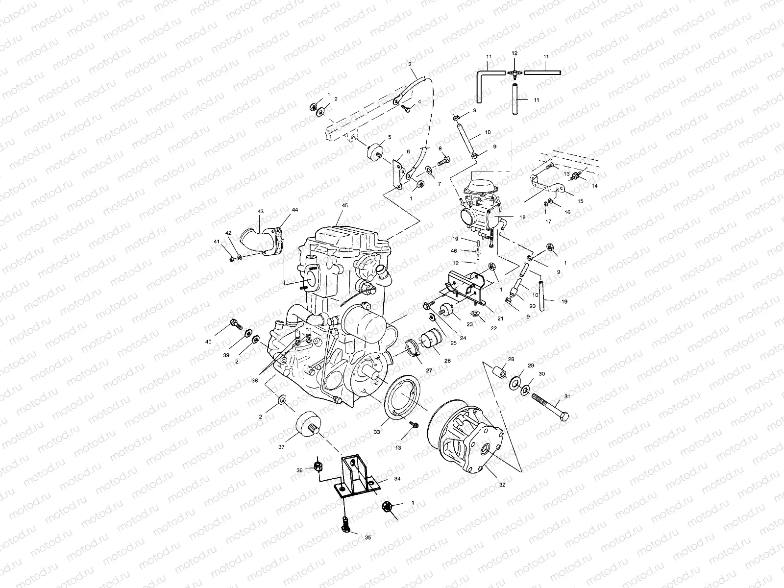 ENGINE MOUNTING - A02CL50AA/DA (4967986798A09) | ENGINE MOUNTING - A02CL50AA/DA (4967986798A09)