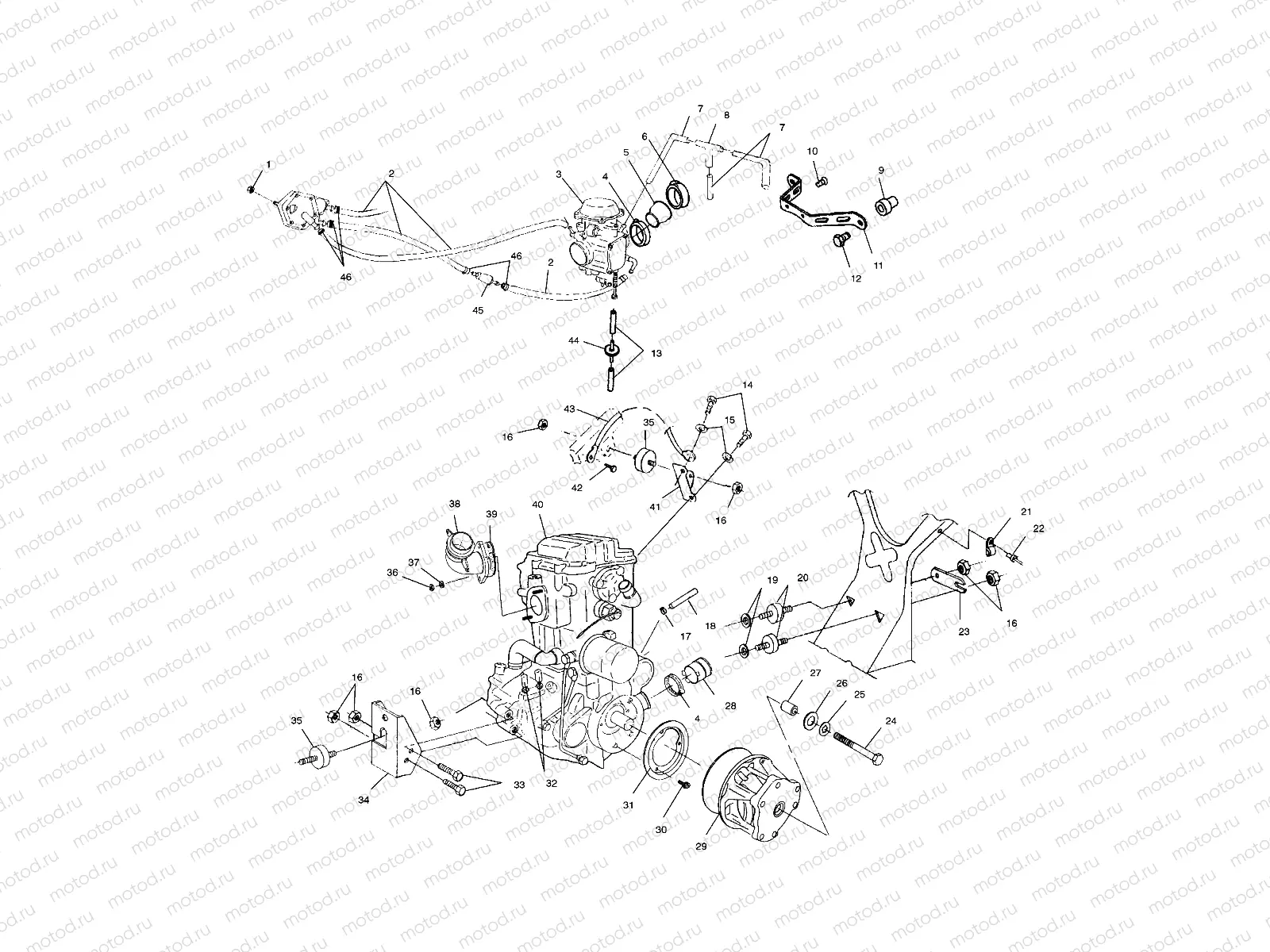 ENGINE MOUNTING - A03CH42AA/AB/AC (4975377537A13) | ENGINE MOUNTING - A03CH42AA/AB/AC (4975377537A13)