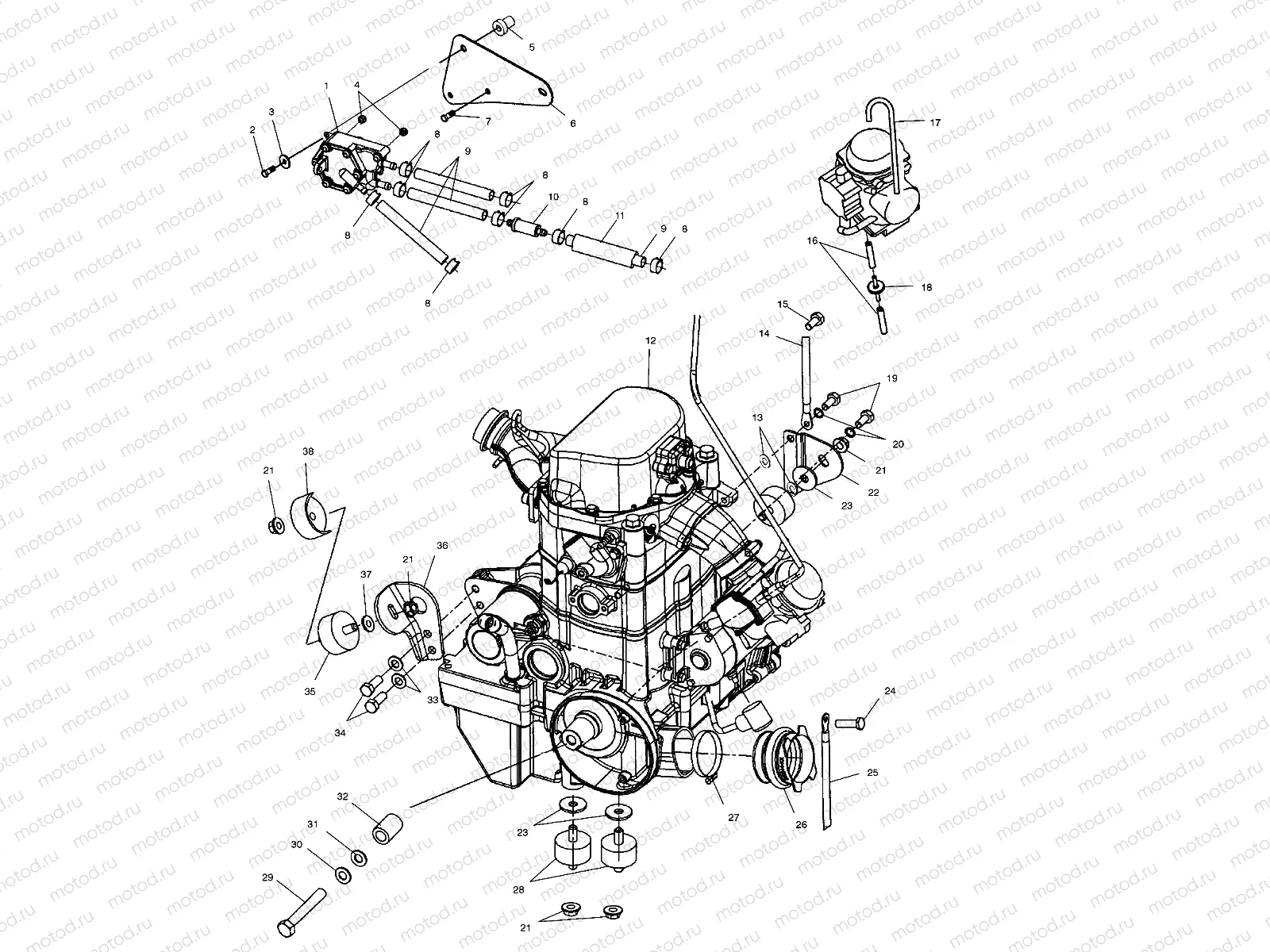 ENGINE MOUNTING - A03CH59AA/AF/AG (4977187718A13) | ENGINE MOUNTING - A03CH59AA/AF/AG (4977187718A13)