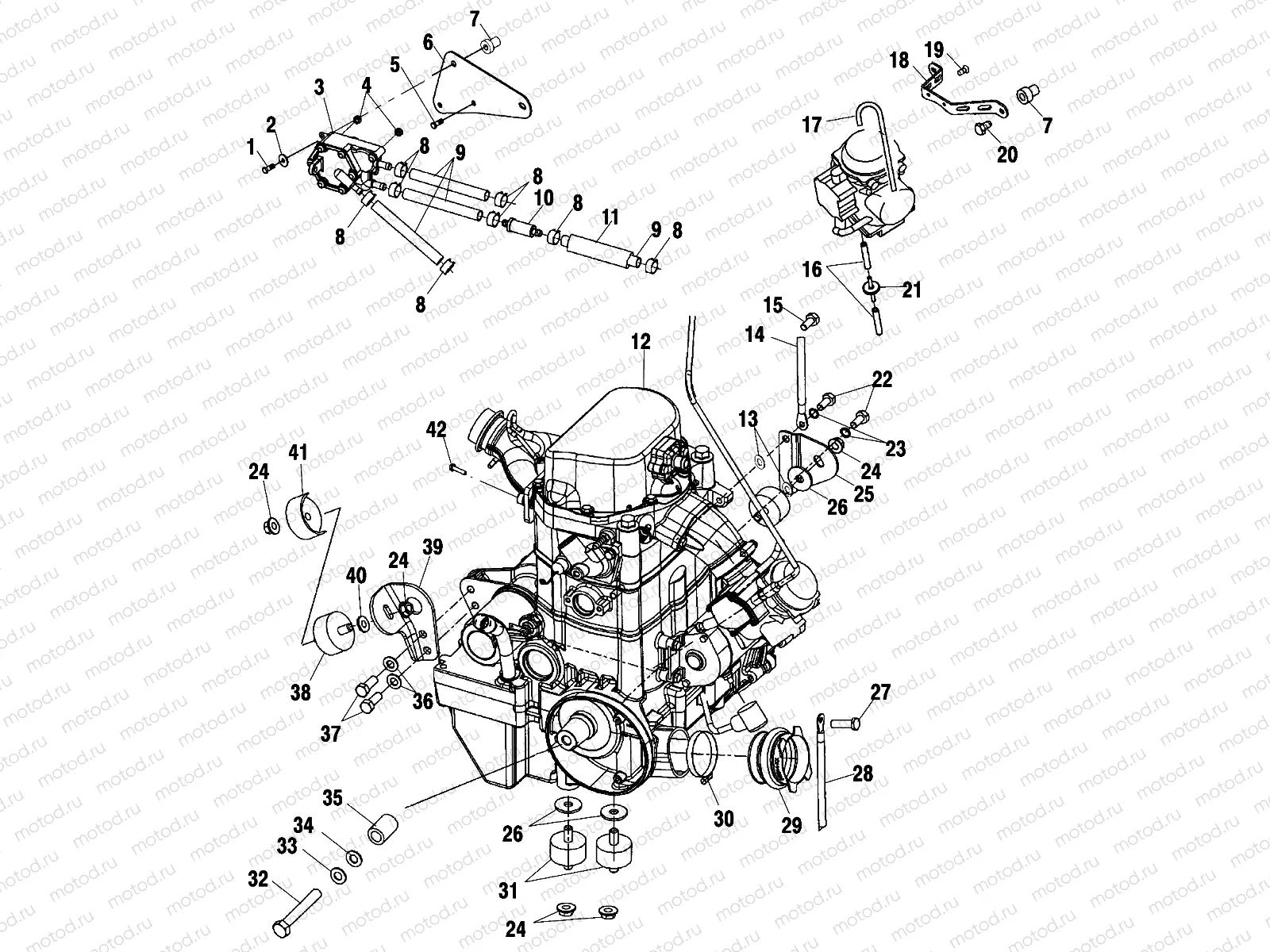 ENGINE MOUNTING - A03CH68AA/AC/AF/AH/AL (4975557555A13) | ENGINE MOUNTING - A03CH68AA/AC/AF/AH/AL (4975557555A13)