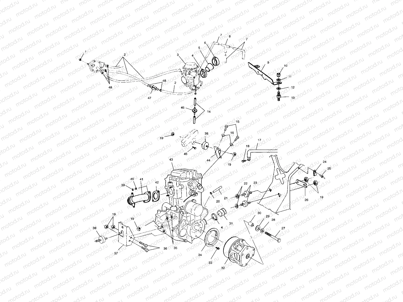 ENGINE MOUNTING - A04CH42AA/AE/AG (4986068606A13) | ENGINE MOUNTING - A04CH42AA/AE/AG (4986068606A13)