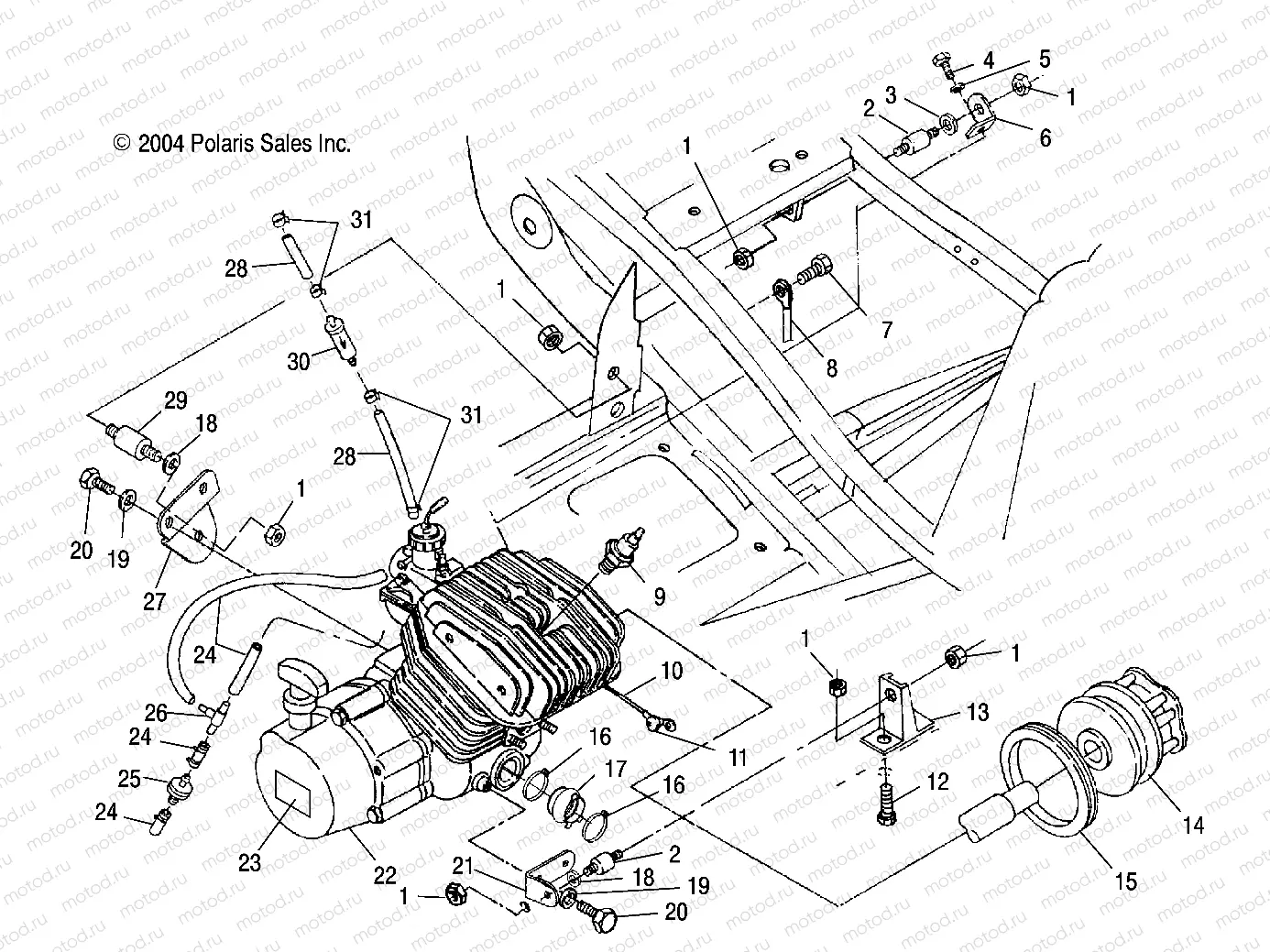 ENGINE MOUNTING - A05BA25CA/CB (4994739473A07) | ENGINE MOUNTING - A05BA25CA/CB (4994739473A07)