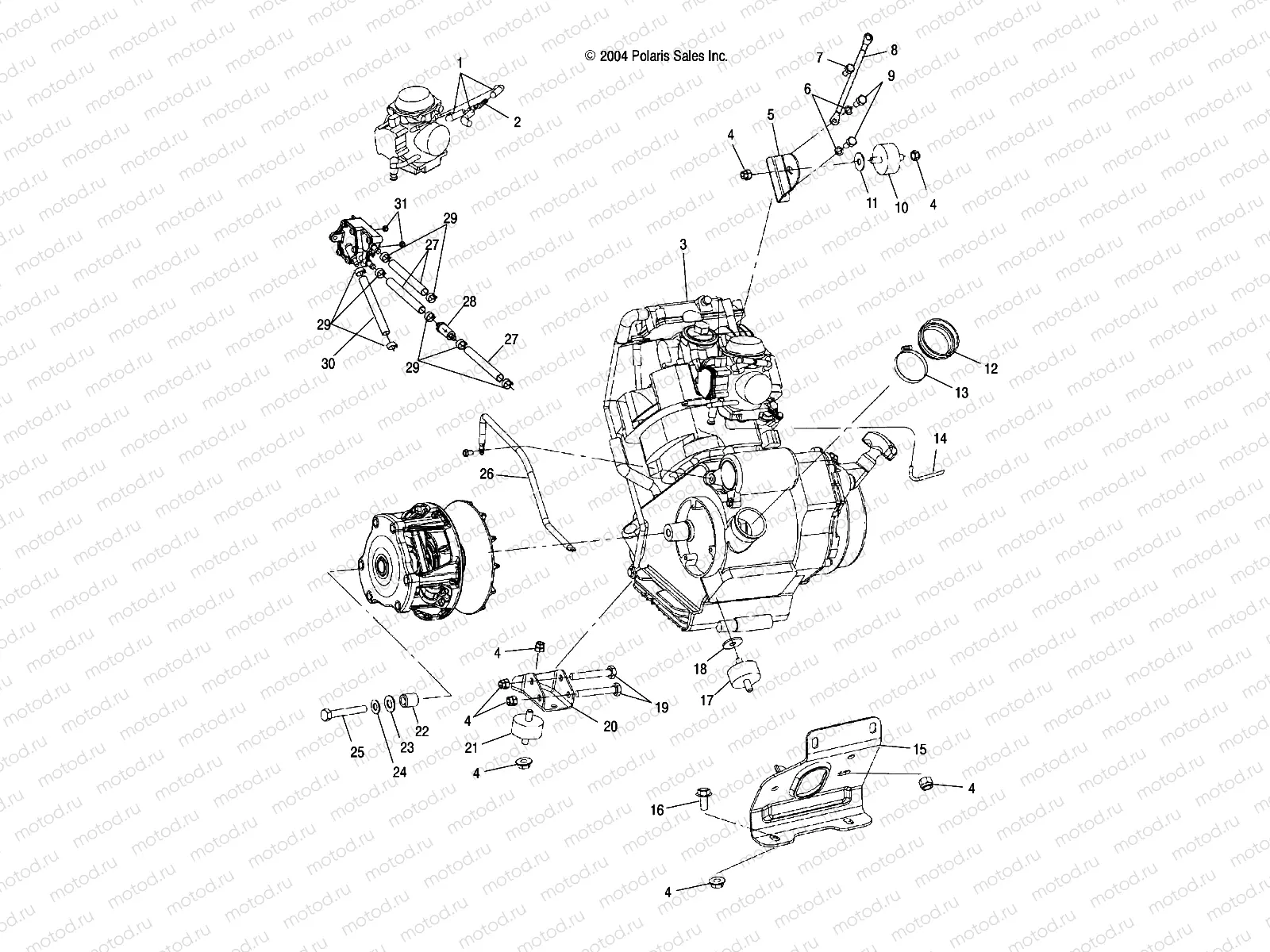 ENGINE MOUNTING - A05CD32AA/AB/AC (4994909490B01) | ENGINE MOUNTING - A05CD32AA/AB/AC (4994909490B01)