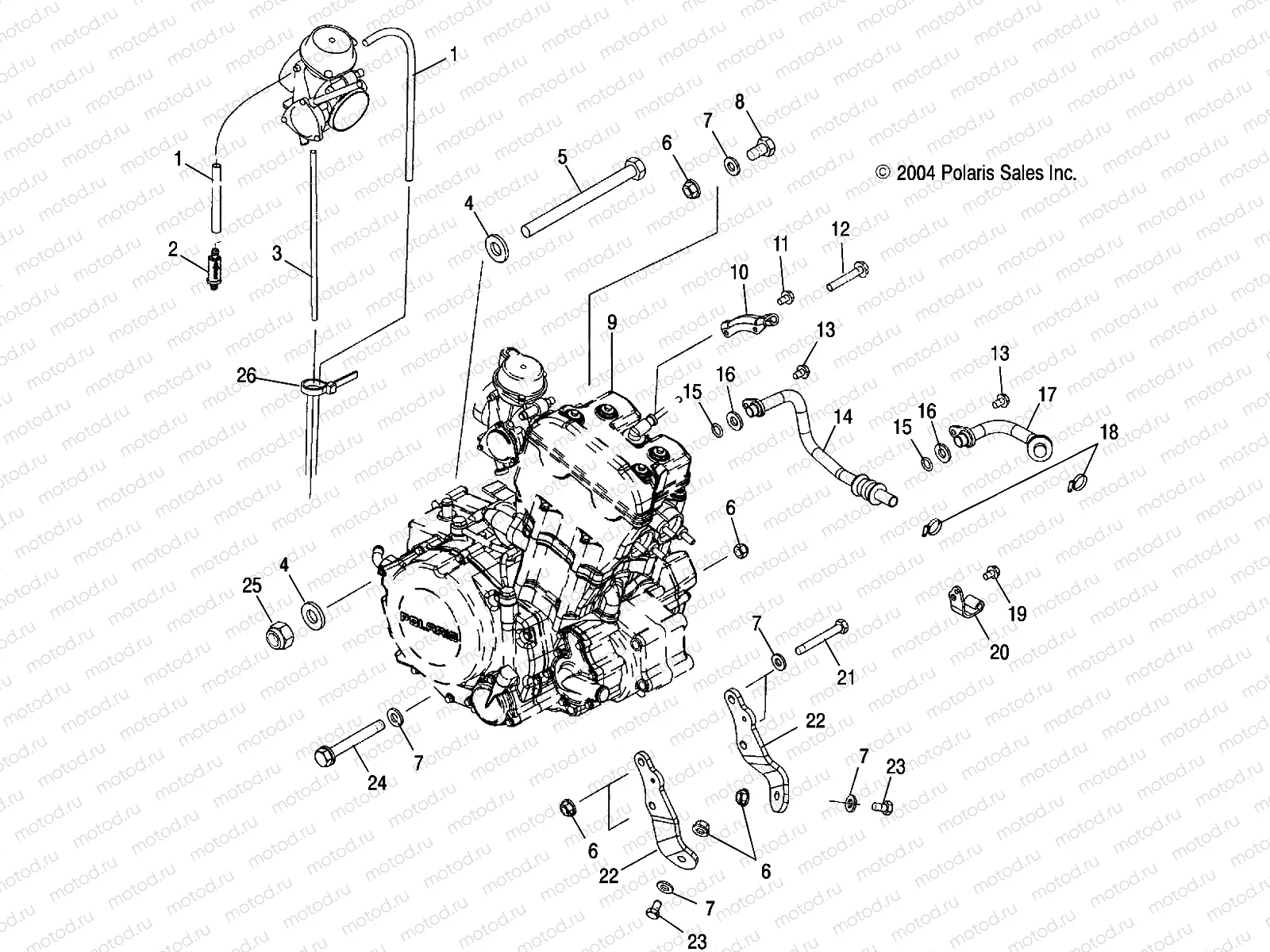 ENGINE MOUNTING - A05GJ50AA/AB/AC (4995119511A13) | ENGINE MOUNTING - A05GJ50AA/AB/AC (4995119511A13)