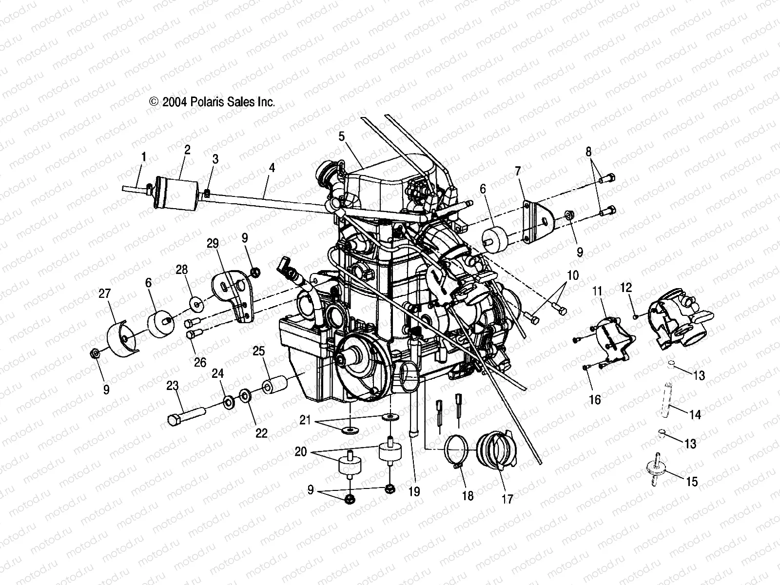ENGINE MOUNTING - A05MH68AC/AS/AT/AU/AW (4994279427B03) | ENGINE MOUNTING - A05MH68AC/AS/AT/AU/AW (4994279427B03)
