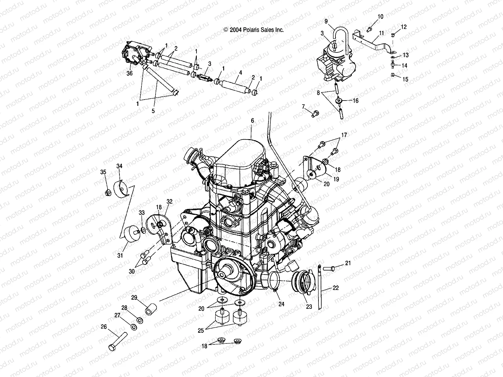 ENGINE MOUNTING - A05MH68AP (4999609960B03) | ENGINE MOUNTING - A05MH68AP (4999609960B03)