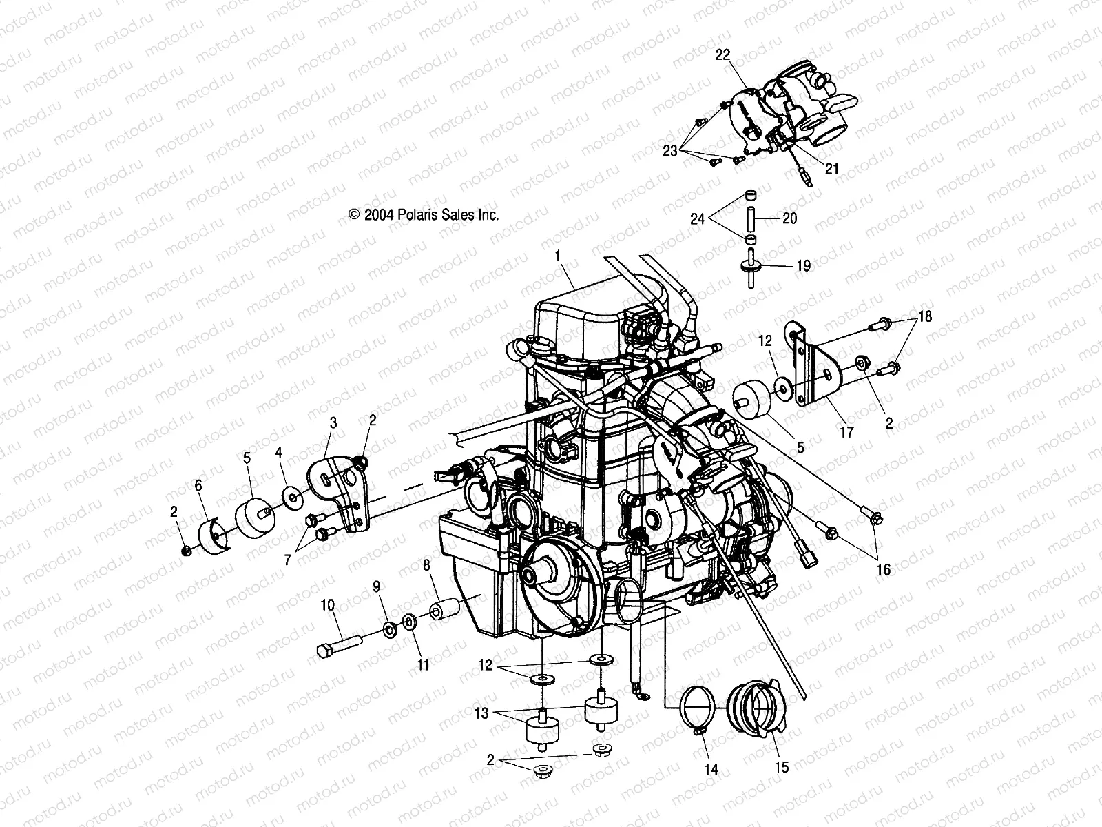 ENGINE MOUNTING - A05MH76AC/AT/AU/AW (4977217721B01) | ENGINE MOUNTING - A05MH76AC/AT/AU/AW (4977217721B01)