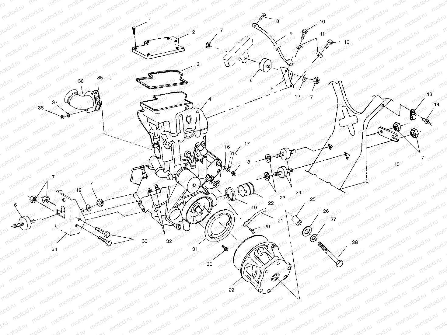 ENGINE MOUNTING - A10CH46CA (4964376437A010) | ENGINE MOUNTING - A10CH46CA (4964376437A010)