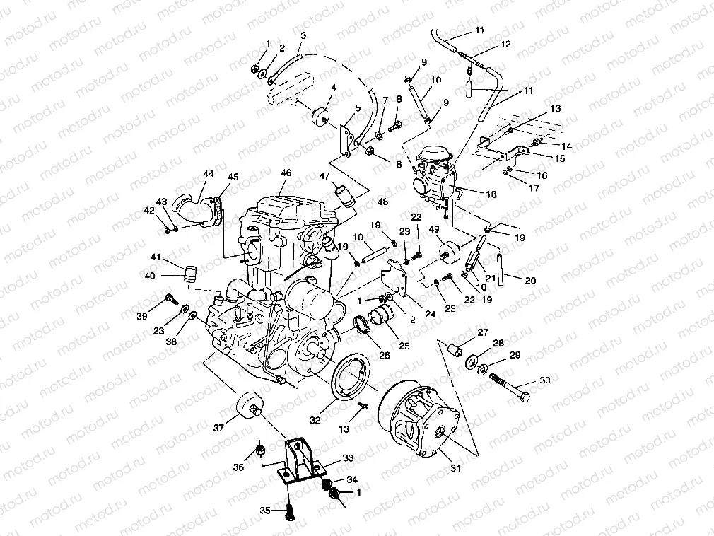 ENGINE MOUNTING - A99AE50DA (4949204920a011) | ENGINE MOUNTING - A99AE50DA (4949204920a011)