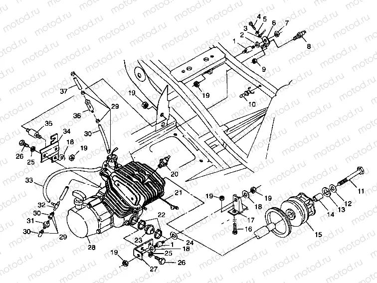 ENGINE MOUNTING - A99CC28CA (4949484948a011) | ENGINE MOUNTING - A99CC28CA (4949484948a011)