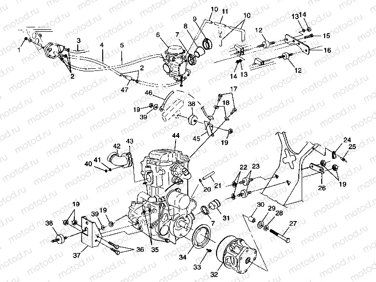 ENGINE MOUNTING - A99CH50AC (4952455245a013) | ENGINE MOUNTING - A99CH50AC (4952455245a013)