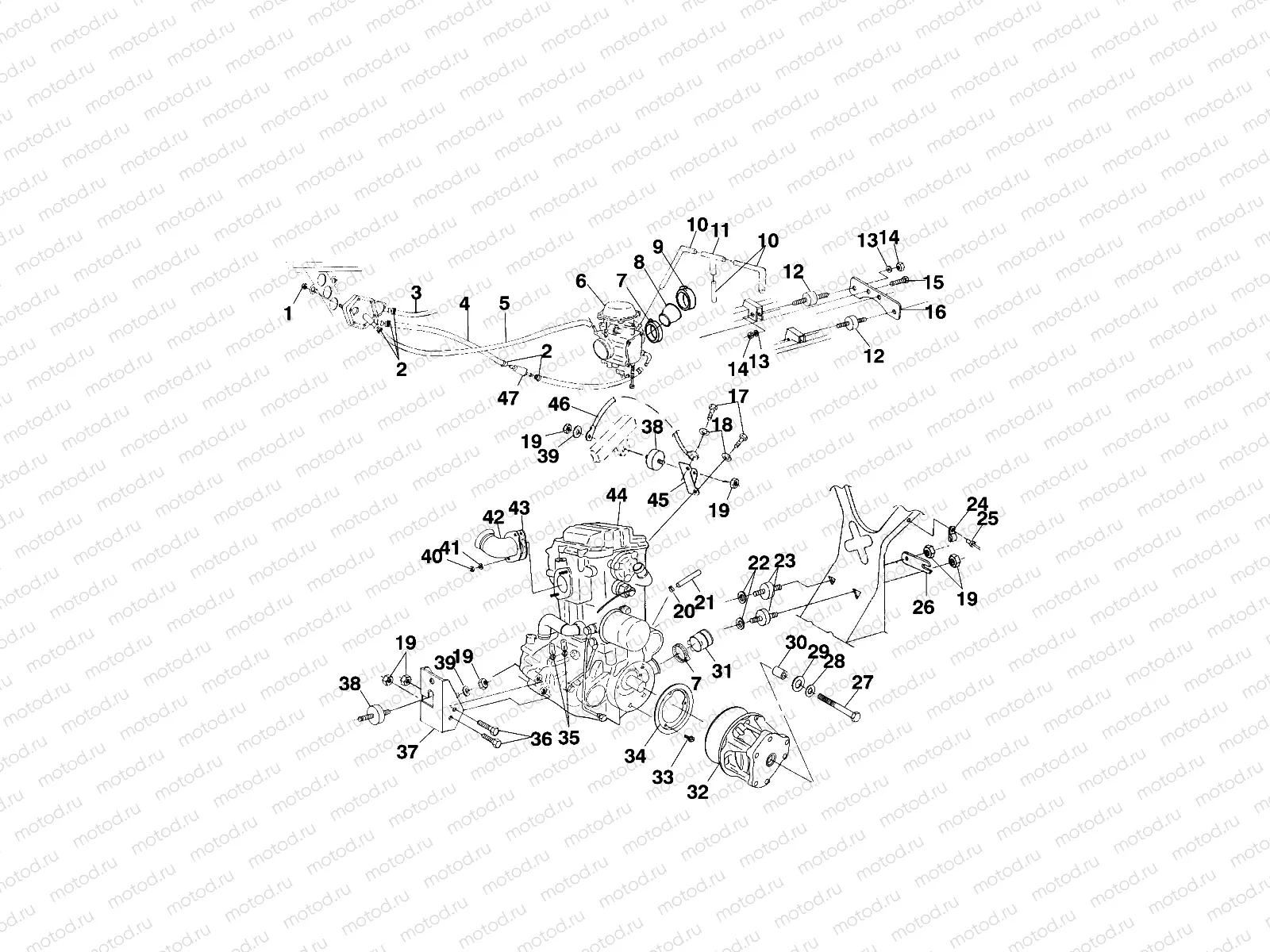 ENGINE MOUNTING - A99CH50EB (4949114911a013) | ENGINE MOUNTING - A99CH50EB (4949114911a013)