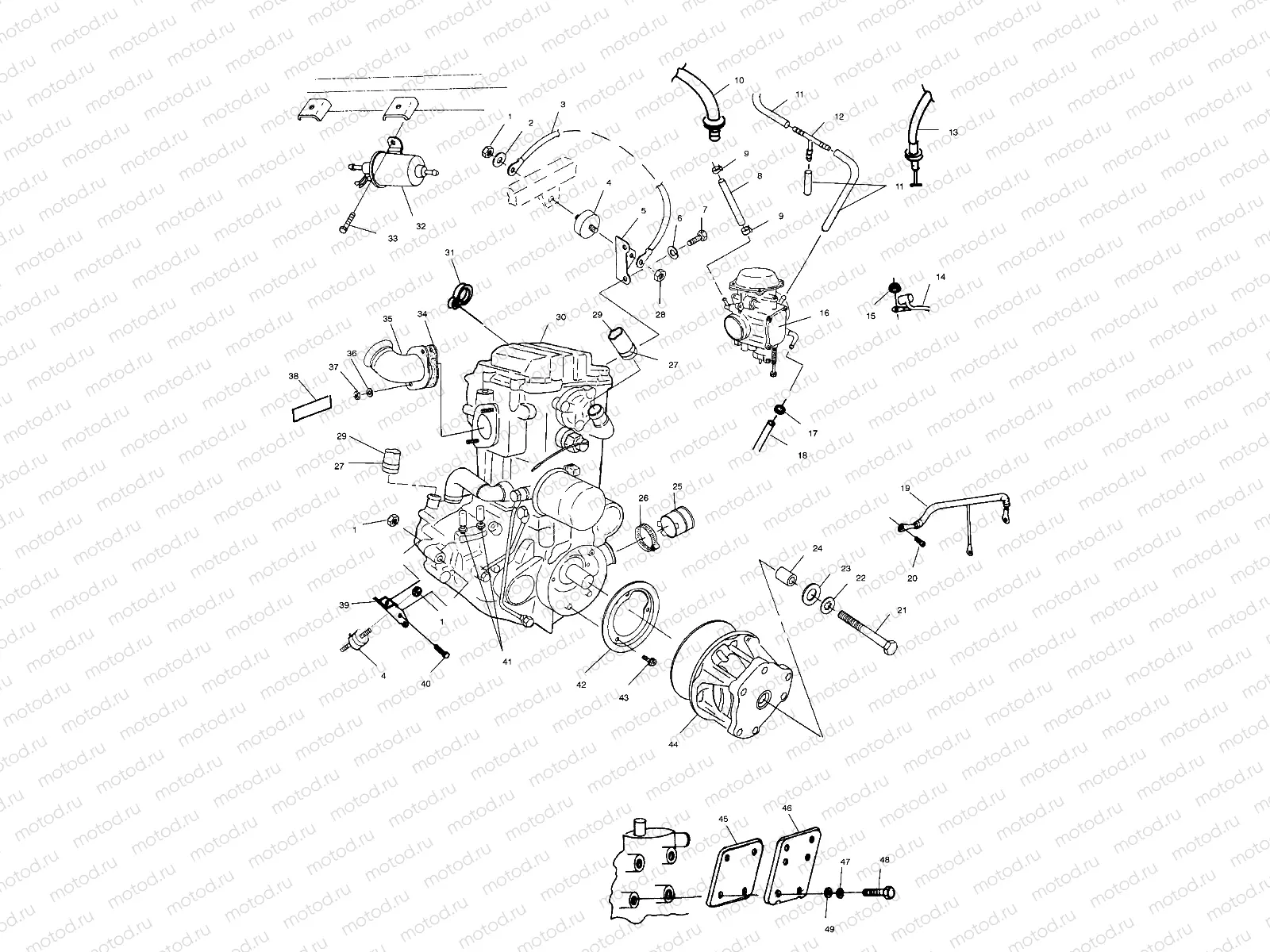 ENGINE MOUNTING - A99RF50AA (4946494649B001) | ENGINE MOUNTING - A99RF50AA (4946494649B001)