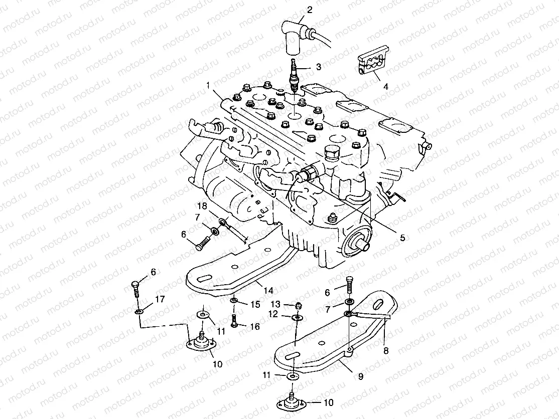ENGINE MOUNTING - B984978 (4945834583b001) | ENGINE MOUNTING - B984978 (4945834583b001)