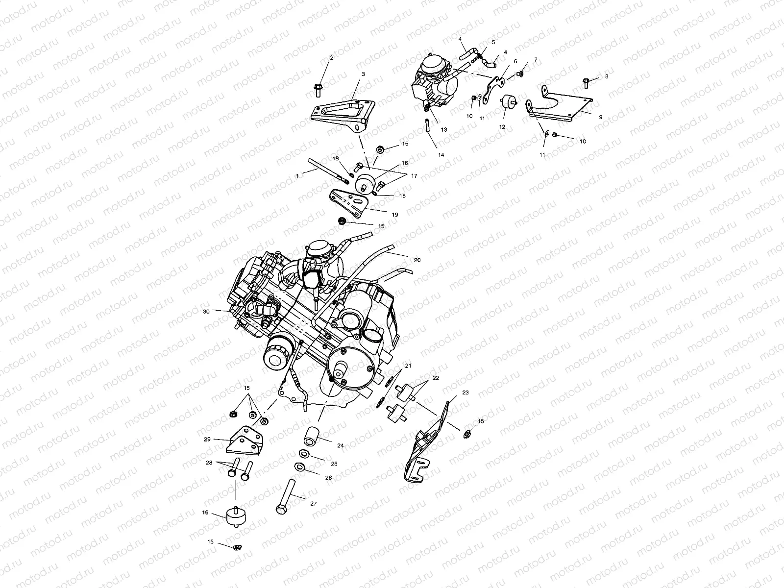 ENGINE MOUNTING - C10RB42AA (4976407640A13) | ENGINE MOUNTING - C10RB42AA (4976407640A13)