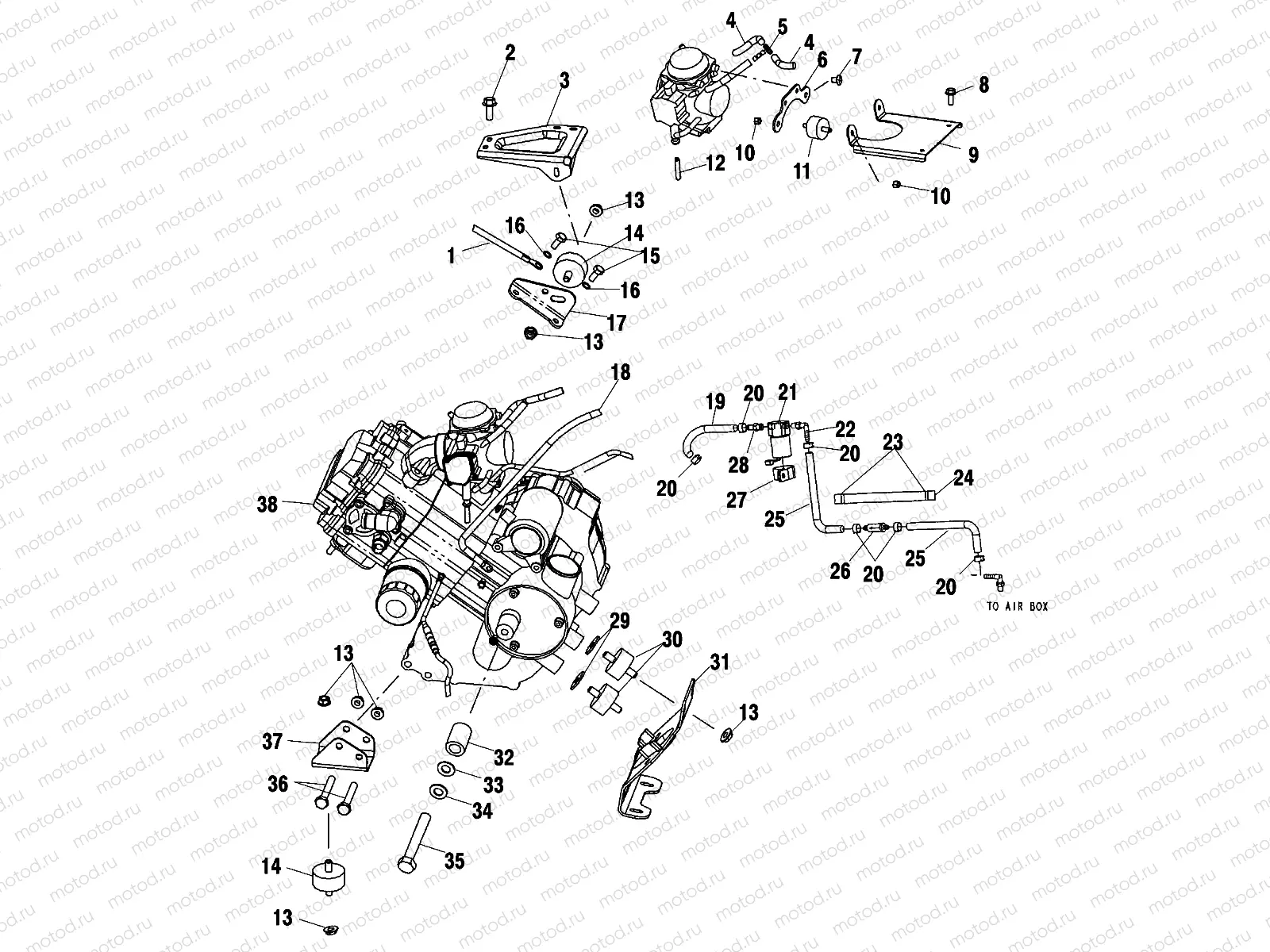 ENGINE MOUNTING - C11RB42AA/C11RD50AA/AB/C11RF50AA (4981898189B01) | ENGINE MOUNTING - C11RB42AA/C11RD50AA/AB/C11RF50AA (4981898189B01)