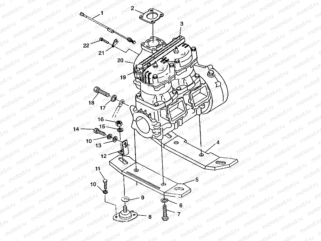 ENGINE MOUNTING HURRICANE B964466 and Intl. HURRICANE I964466 (4935733573B001) | ENGINE MOUNTING HURRICANE B964466 and Intl. HURRICANE I964466 (4935733573B001)