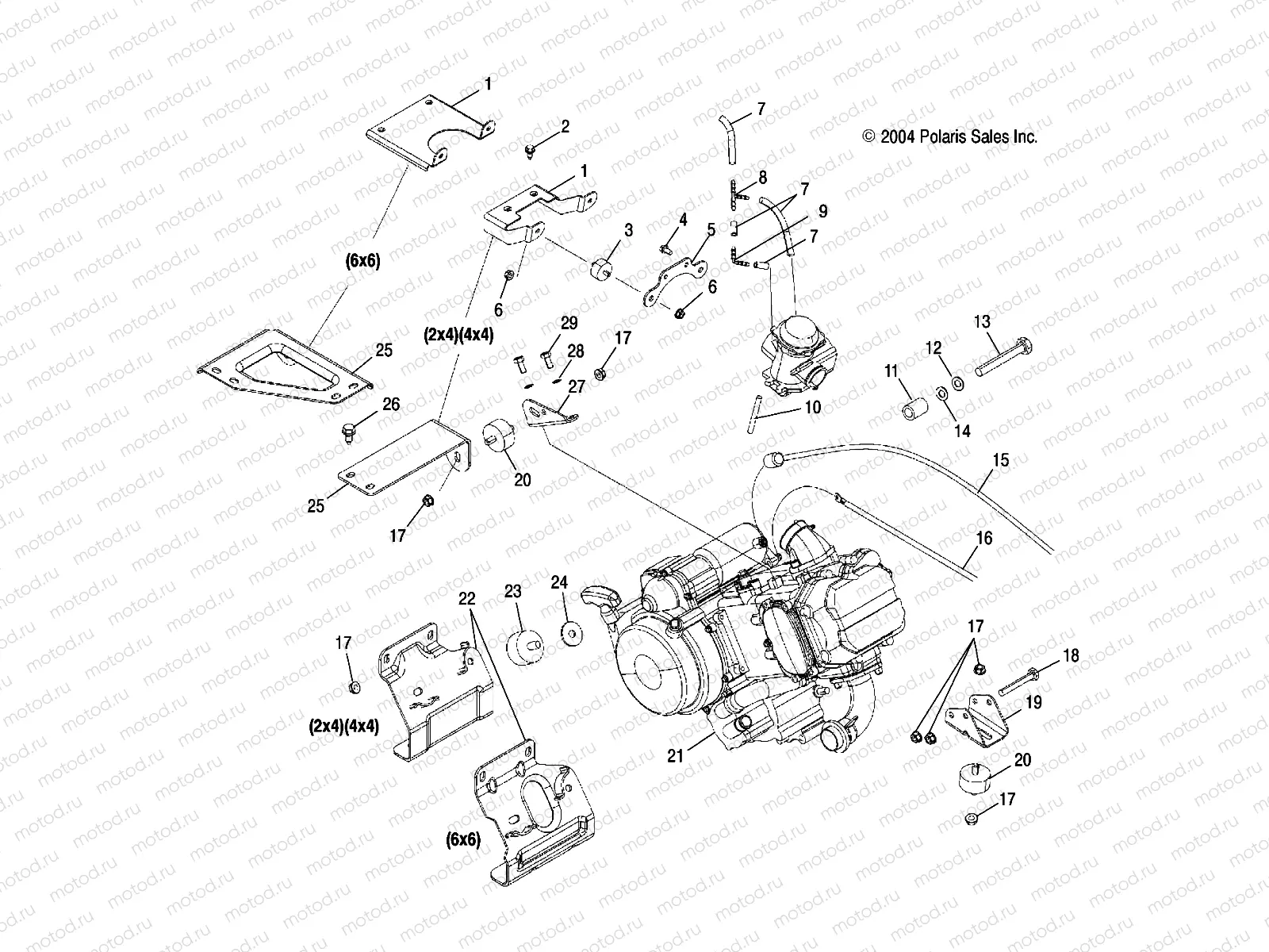 ENGINE MOUNTING - R05RB50AA/RD50AA/AB/AC/AD/RF50AA/AB (4995359535B03) | ENGINE MOUNTING - R05RB50AA/RD50AA/AB/AC/AD/RF50AA/AB (4995359535B03)