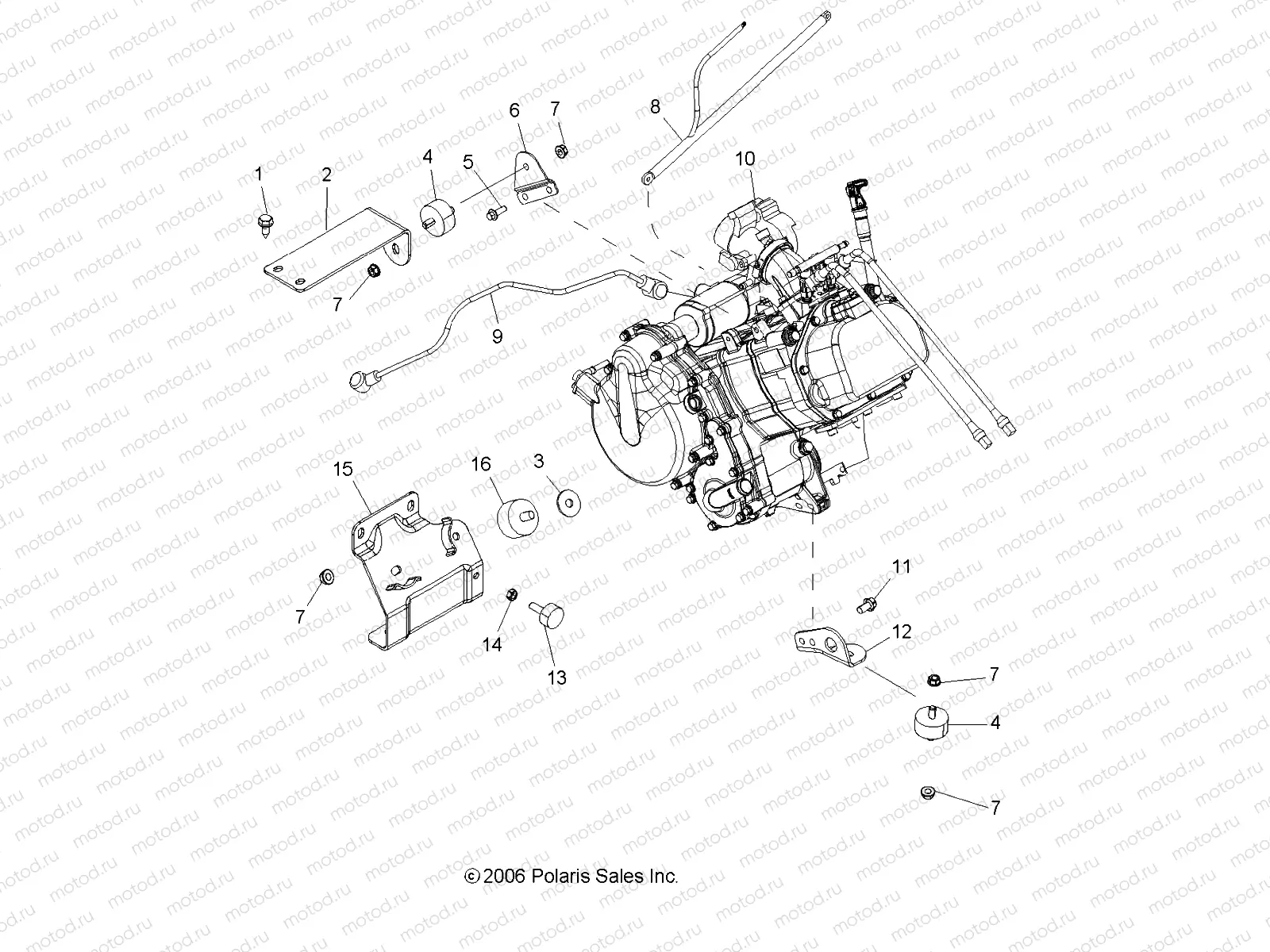 ENGINE MOUNTING - R07RH68AD/AG/AH/AK/AL/AO/AP/AW (49RGRENGINEMTG077006X6) | ENGINE MOUNTING - R07RH68AD/AG/AH/AK/AL/AO/AP/AW (49RGRENGINEMTG077006X6)