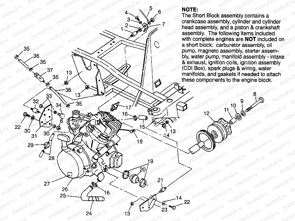 ENGINE MOUNTING Scrambler W967840 (4935823582A009) | ENGINE MOUNTING Scrambler W967840 (4935823582A009)