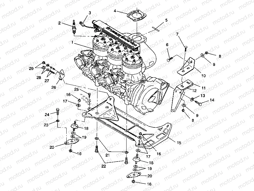 ENGINE MOUNTING SL 650 / B934058 (4924732473011A) | ENGINE MOUNTING SL 650 / B934058 (4924732473011A)