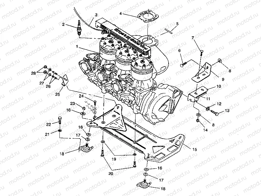 ENGINE MOUNTING SL 650 B944058 (4926992699011A) | ENGINE MOUNTING SL 650 B944058 (4926992699011A)