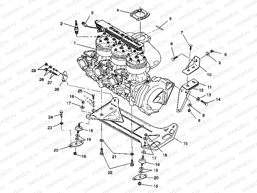 ENGINE MOUNTING SL 750 / B934070 (4924752475011A) | ENGINE MOUNTING SL 750 / B934070 (4924752475011A)