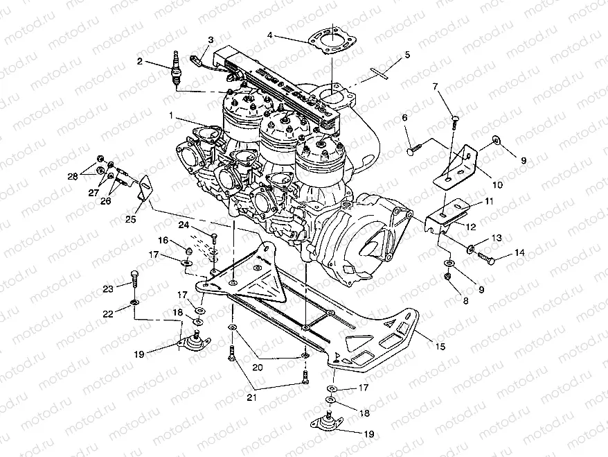 ENGINE MOUNTING SL 750 B944070 (4927012701011A) | ENGINE MOUNTING SL 750 B944070 (4927012701011A)