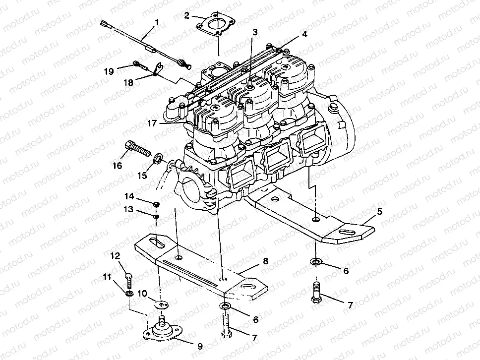 ENGINE MOUNTING SL 900 B974091 and SL 1050 B974090 (4940974097B002) | ENGINE MOUNTING SL 900 B974091 and SL 1050 B974090 (4940974097B002)