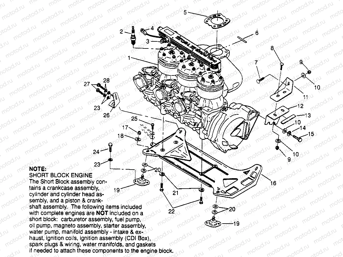 ENGINE MOUNTING SLX 780 B954287 (4933953395B001) | ENGINE MOUNTING SLX 780 B954287 (4933953395B001)