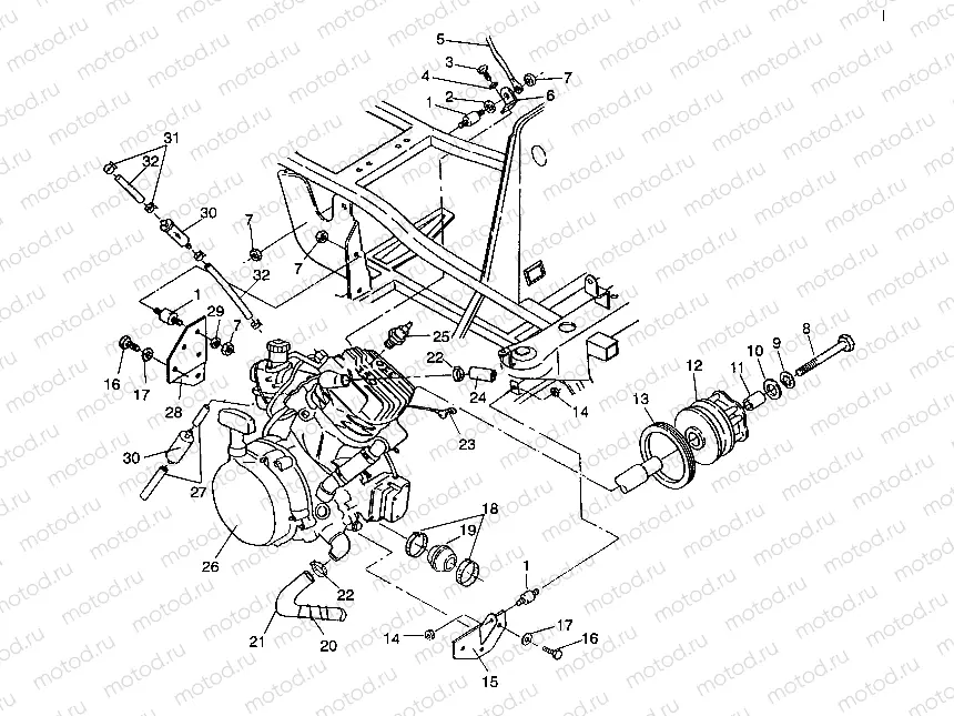 ENGINE MOUNTING Sportsman 4X4 / W938039 (4926382638004A) | ENGINE MOUNTING Sportsman 4X4 / W938039 (4926382638004A)