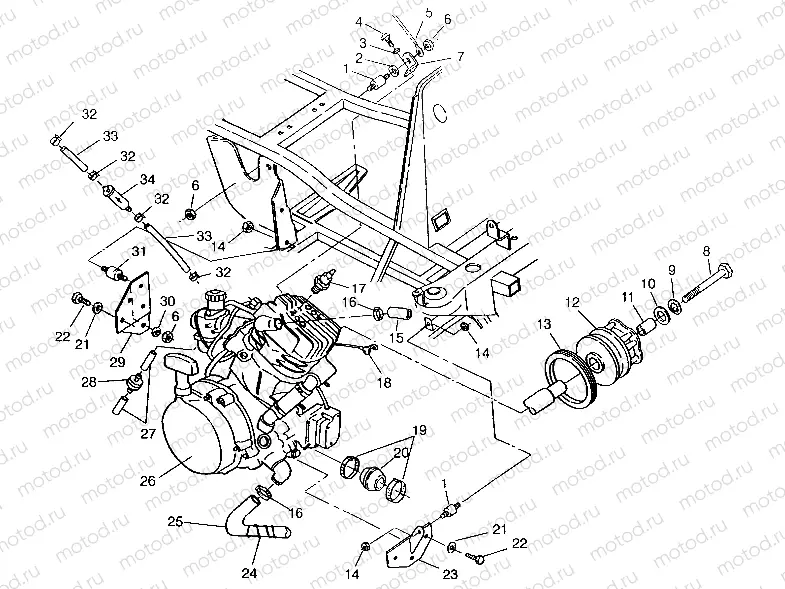 ENGINE MOUNTING SWEDISH 4x4 400L S948140 (4926912691A010) | ENGINE MOUNTING SWEDISH 4x4 400L S948140 (4926912691A010)