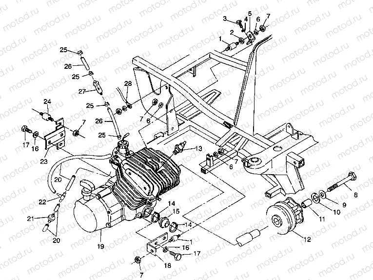 ENGINE MOUNTING Trail Blazer W937221 (4924082408004A) | ENGINE MOUNTING Trail Blazer W937221 (4924082408004A)