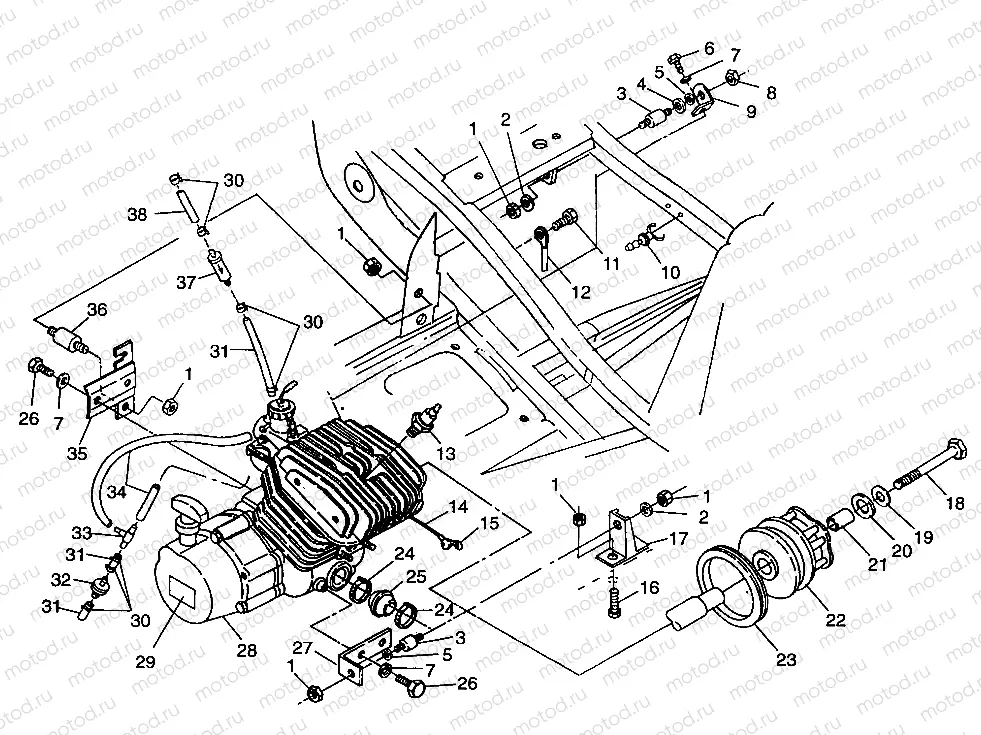 ENGINE MOUNTING Trail Blazer W98BA25C (4945464546A009) | ENGINE MOUNTING Trail Blazer W98BA25C (4945464546A009)
