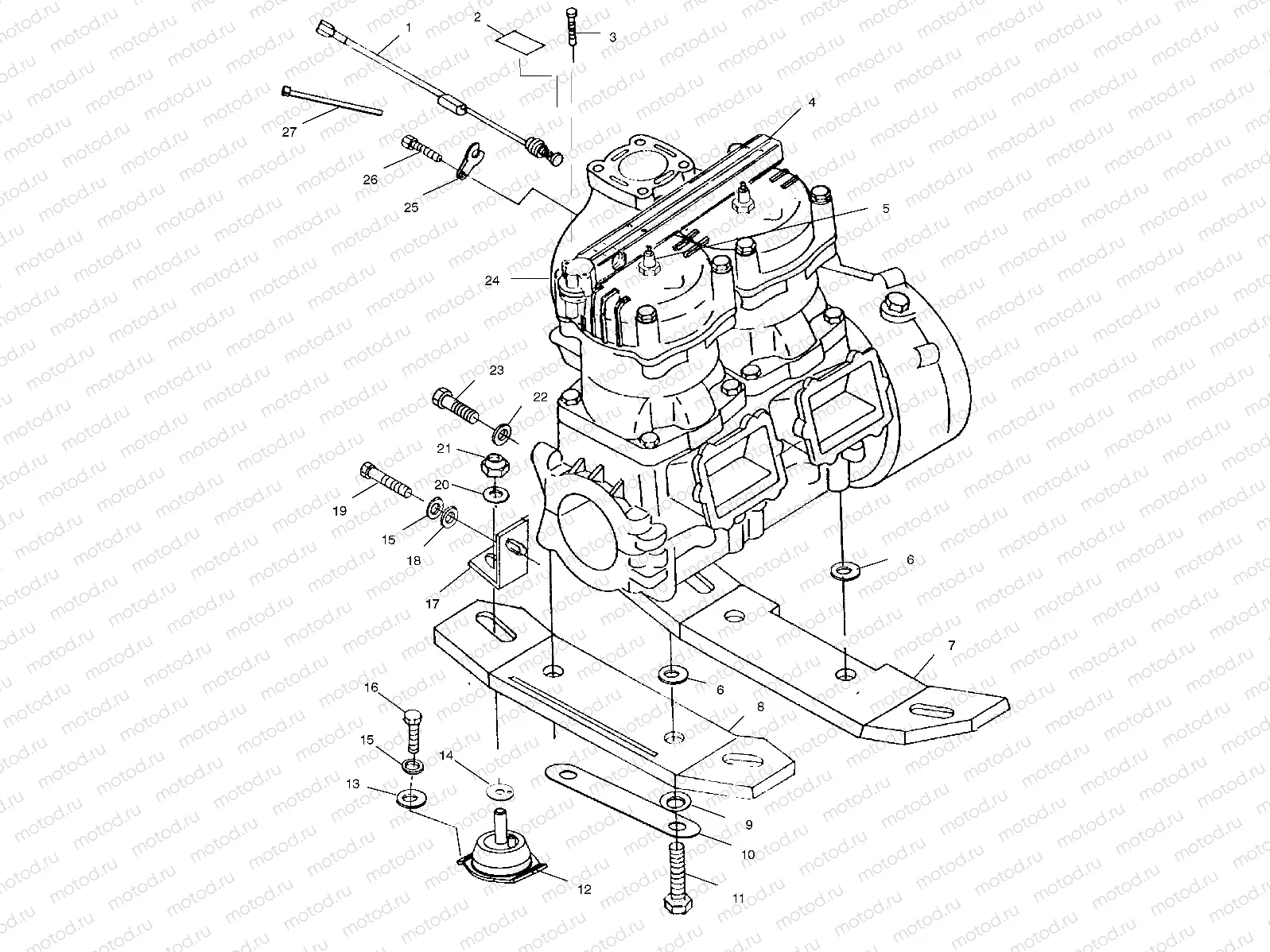 ENGINE MOUNTING - W025101C/W025101D/W025101I (4971387138B06) | ENGINE MOUNTING - W025101C/W025101D/W025101I (4971387138B06)