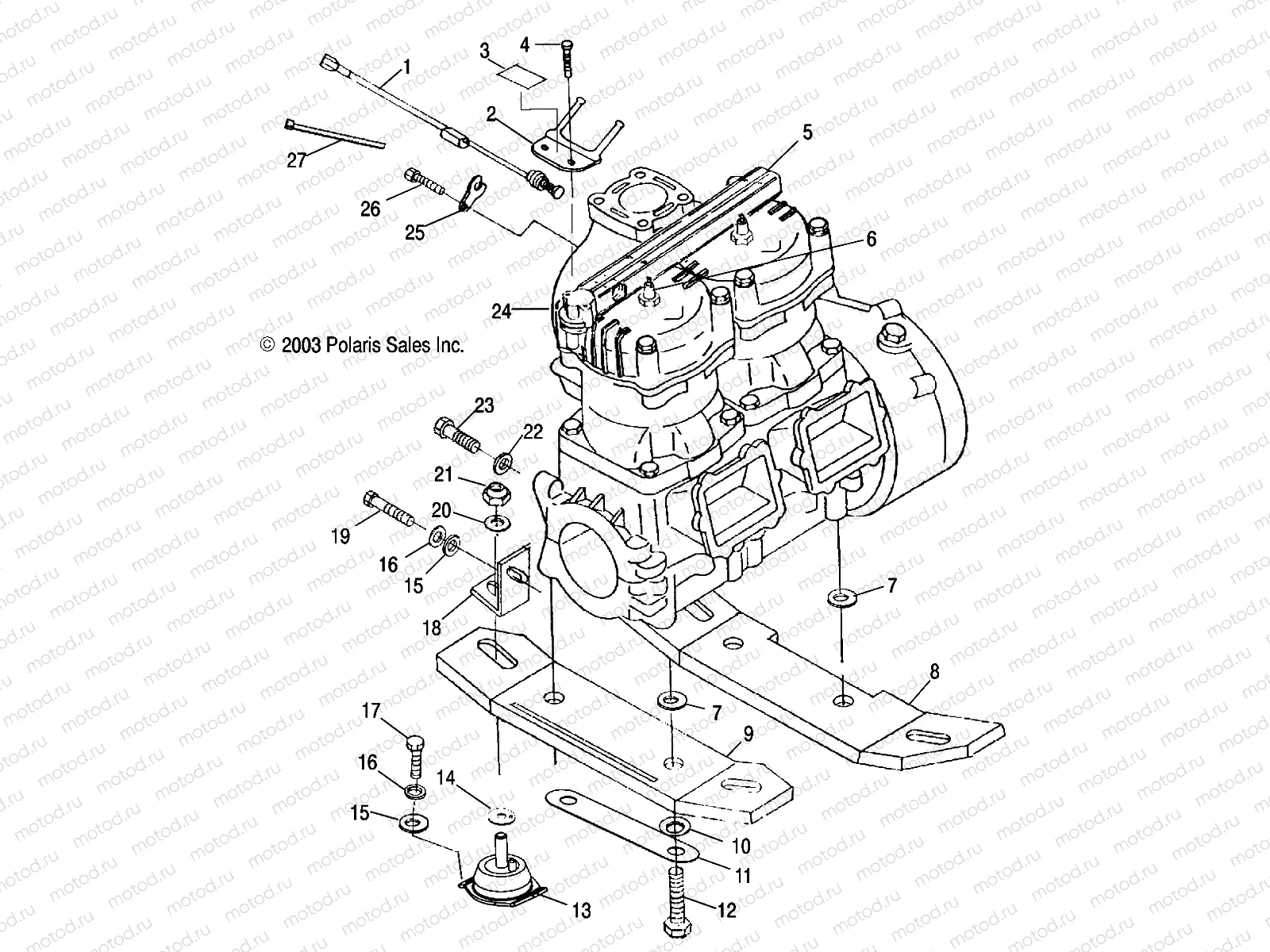 ENGINE MOUNTING - W045297DA/IA/IB (4990519051B04) | ENGINE MOUNTING - W045297DA/IA/IB (4990519051B04)