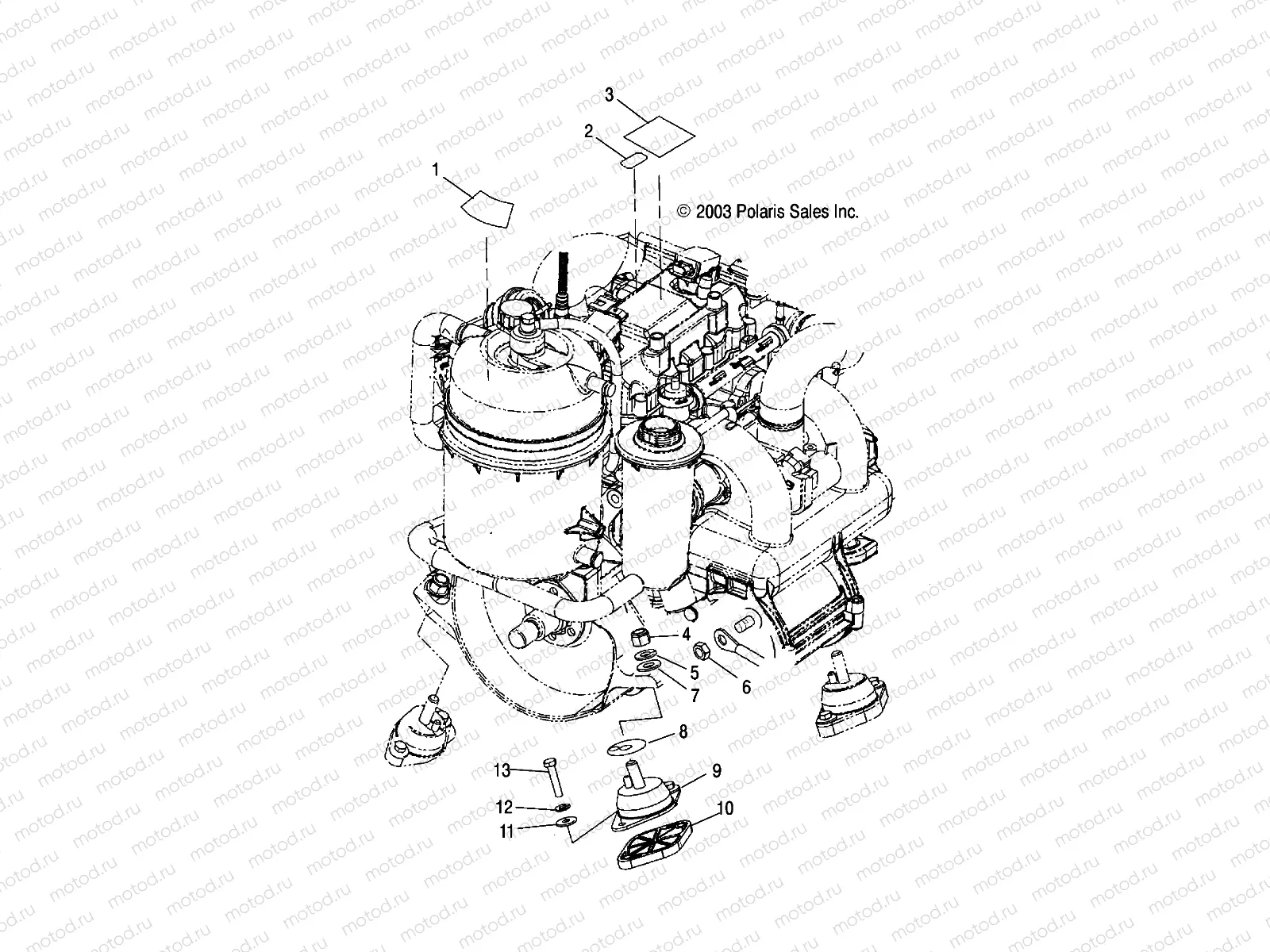 ENGINE MOUNTING - W045305CA/IA/CB/IB/IE/CC/IC/CD/ID/IF (4990579057B07) | ENGINE MOUNTING - W045305CA/IA/CB/IB/IE/CC/IC/CD/ID/IF (4990579057B07)